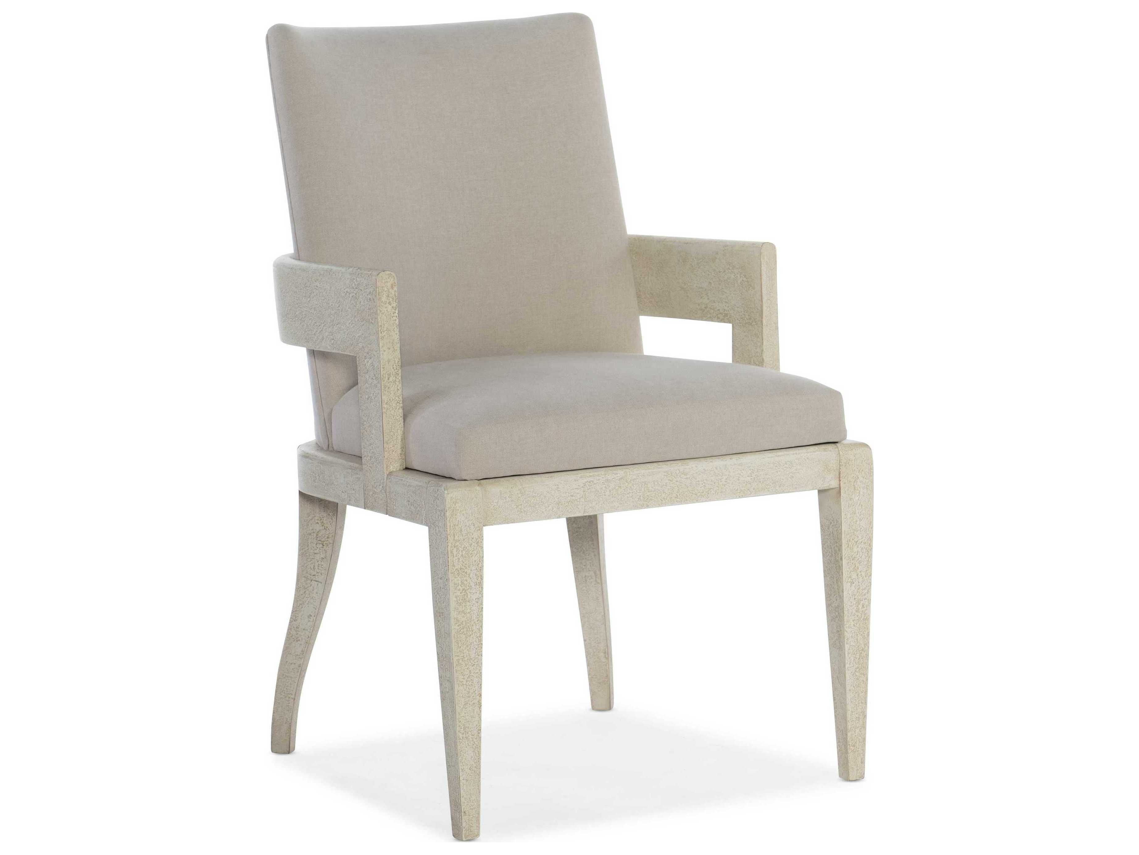 Hooker Furniture Cascade Beige Upholstered Arm Dining Chair