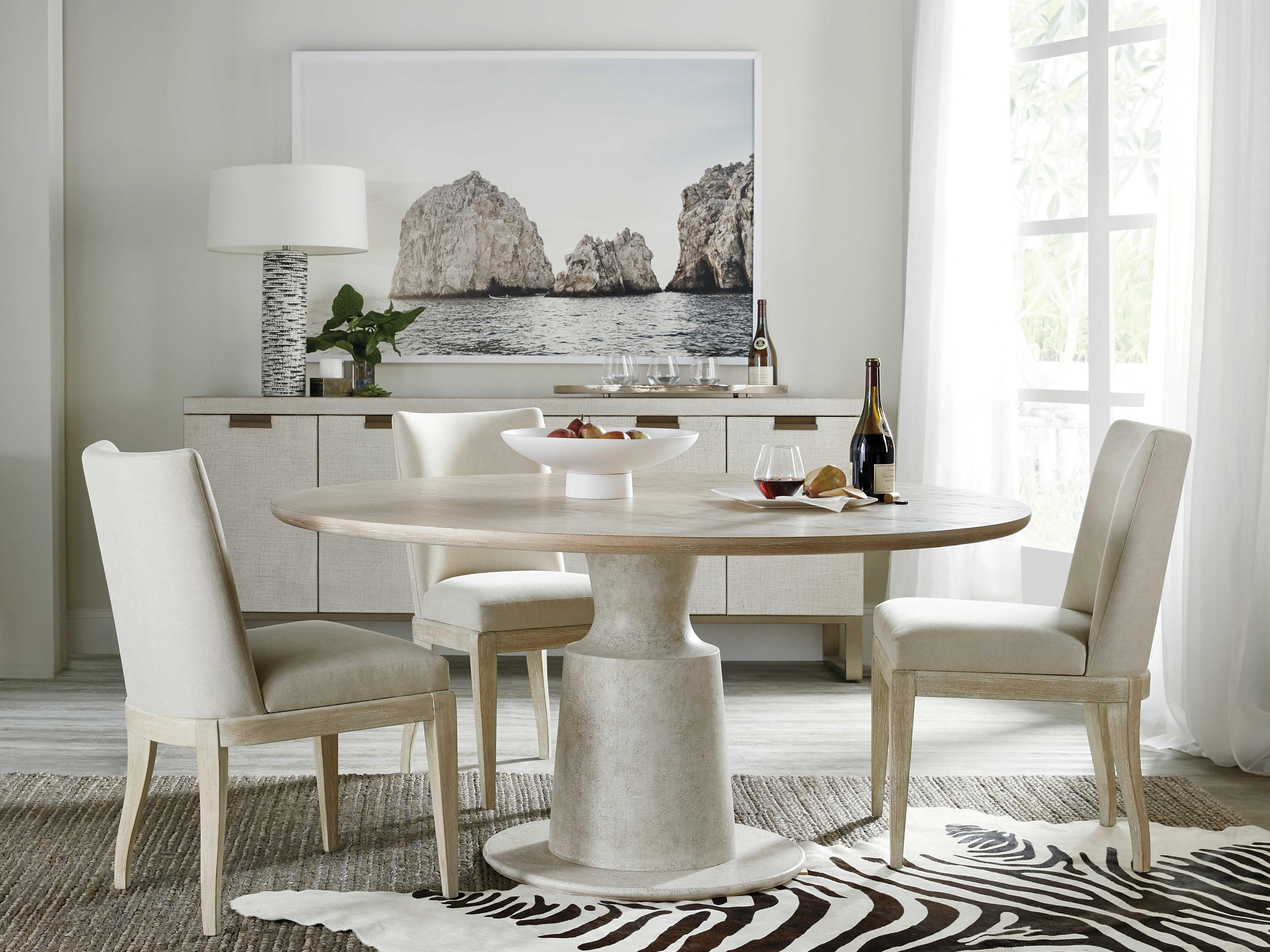 Hooker Furniture Cascade Beige Upholstered Side Dining Chair