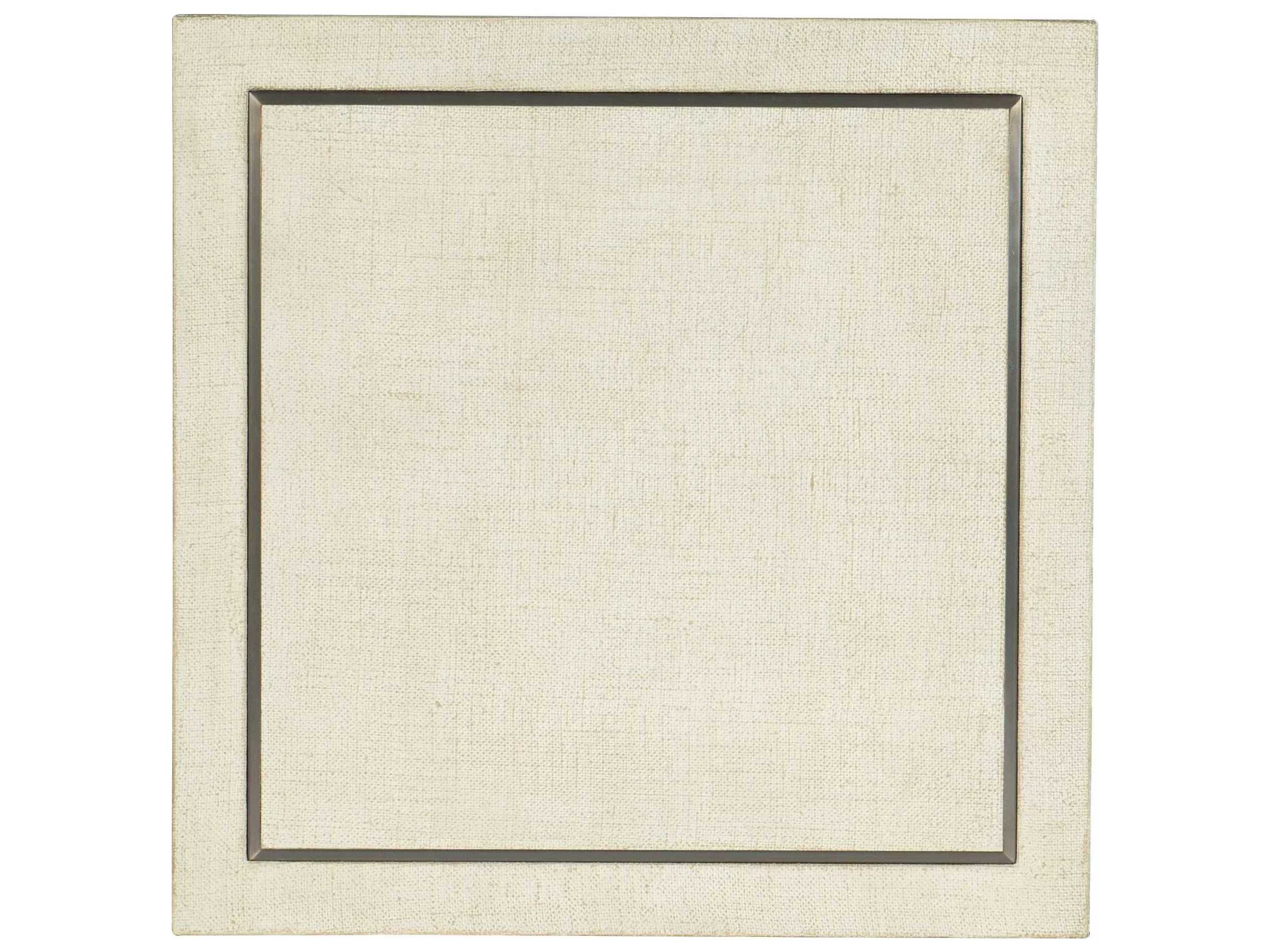 Hooker Furniture Cascade Square Fabric Pebble Beach Champagne End Table