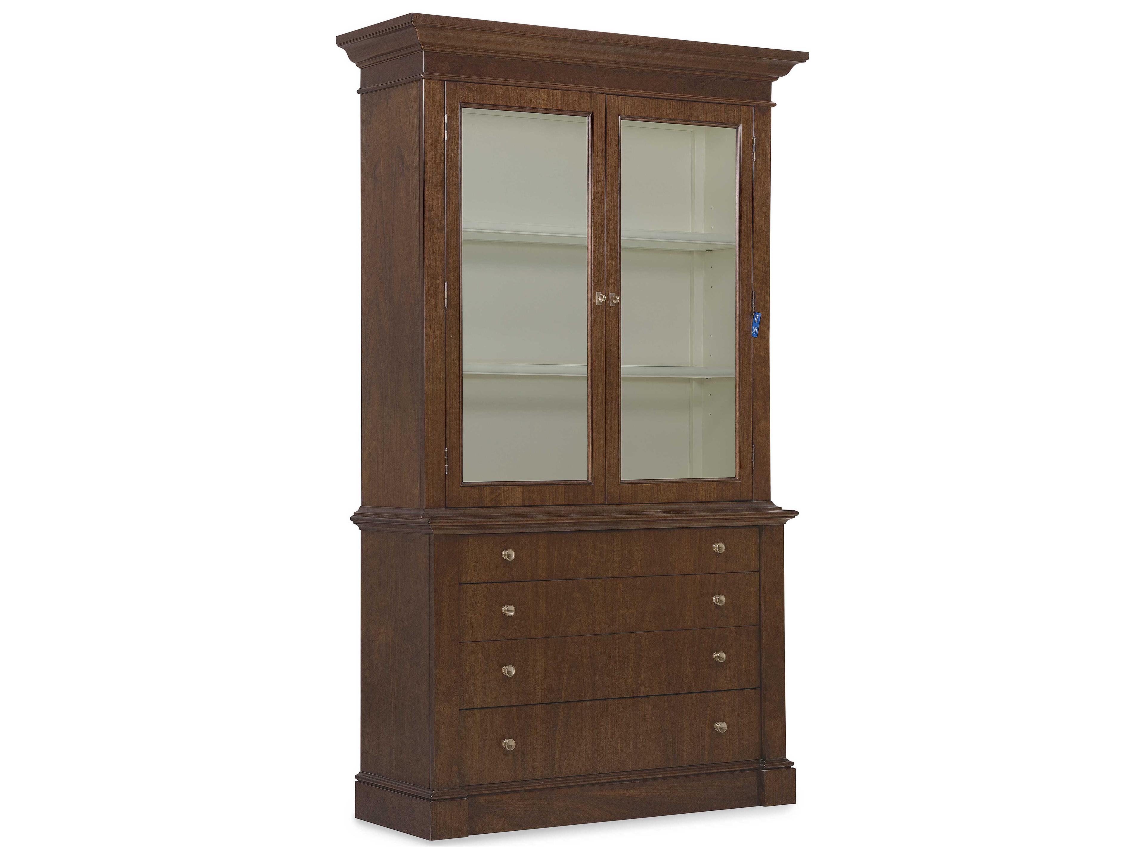 Hooker Furniture Archives Birch Wood Display Cabinet
