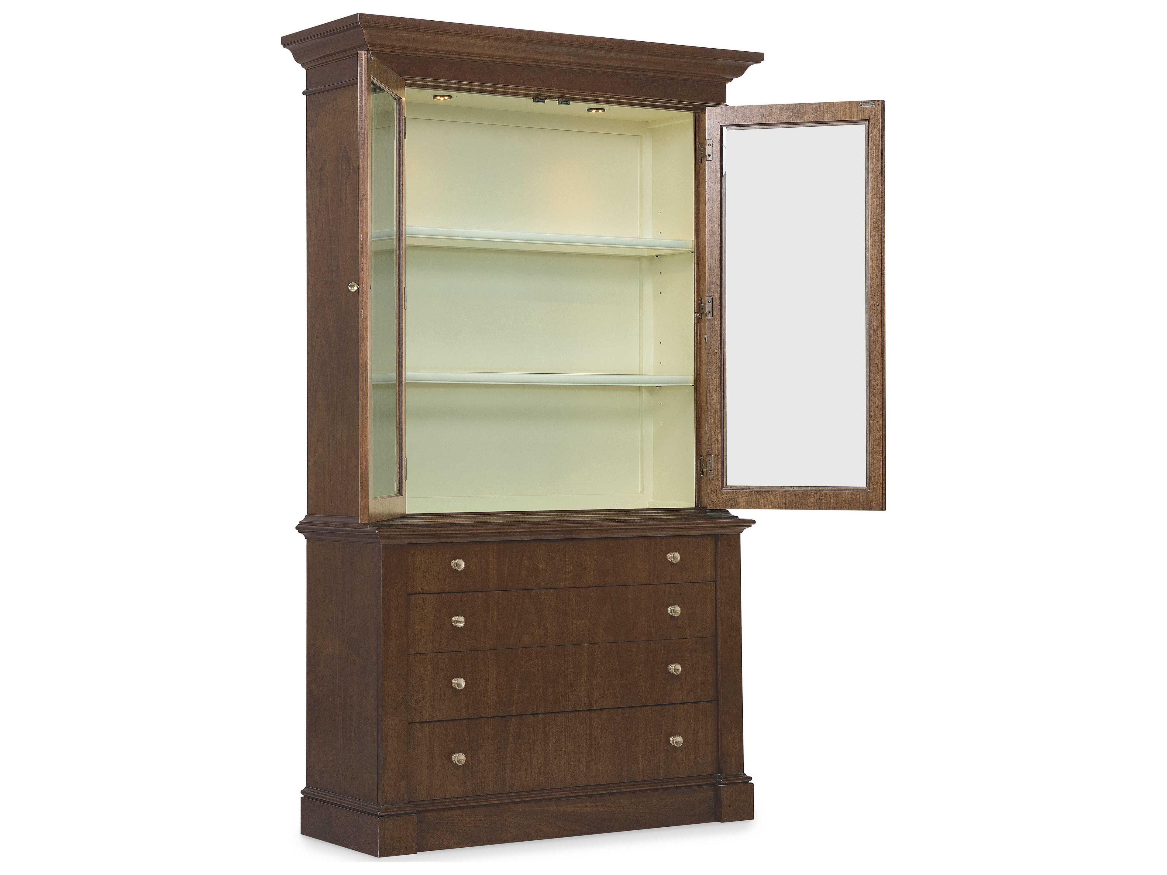 Hooker Furniture Archives Birch Wood Display Cabinet
