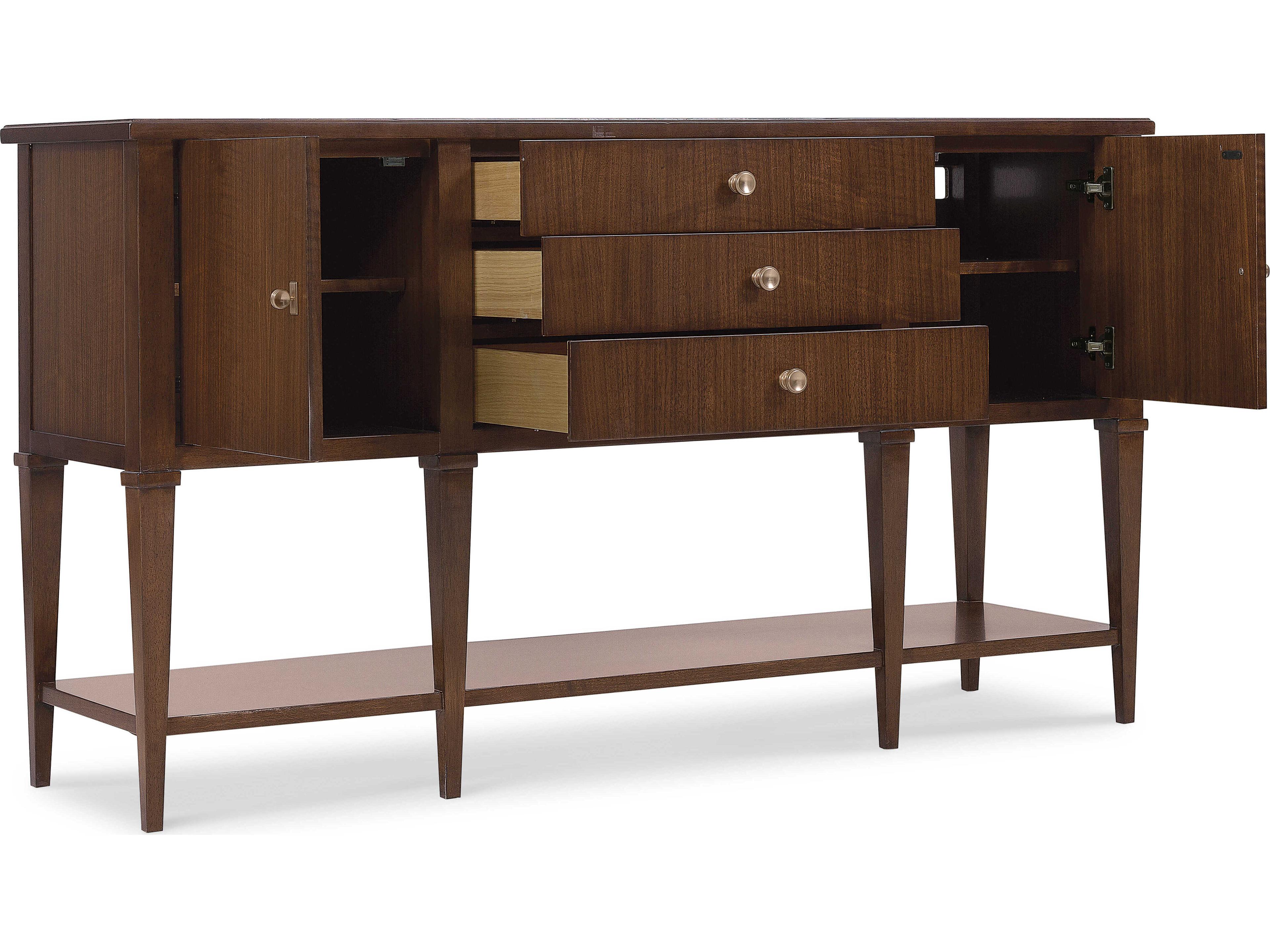 Hooker Furniture Archives 66" Oak Wood Sideboard