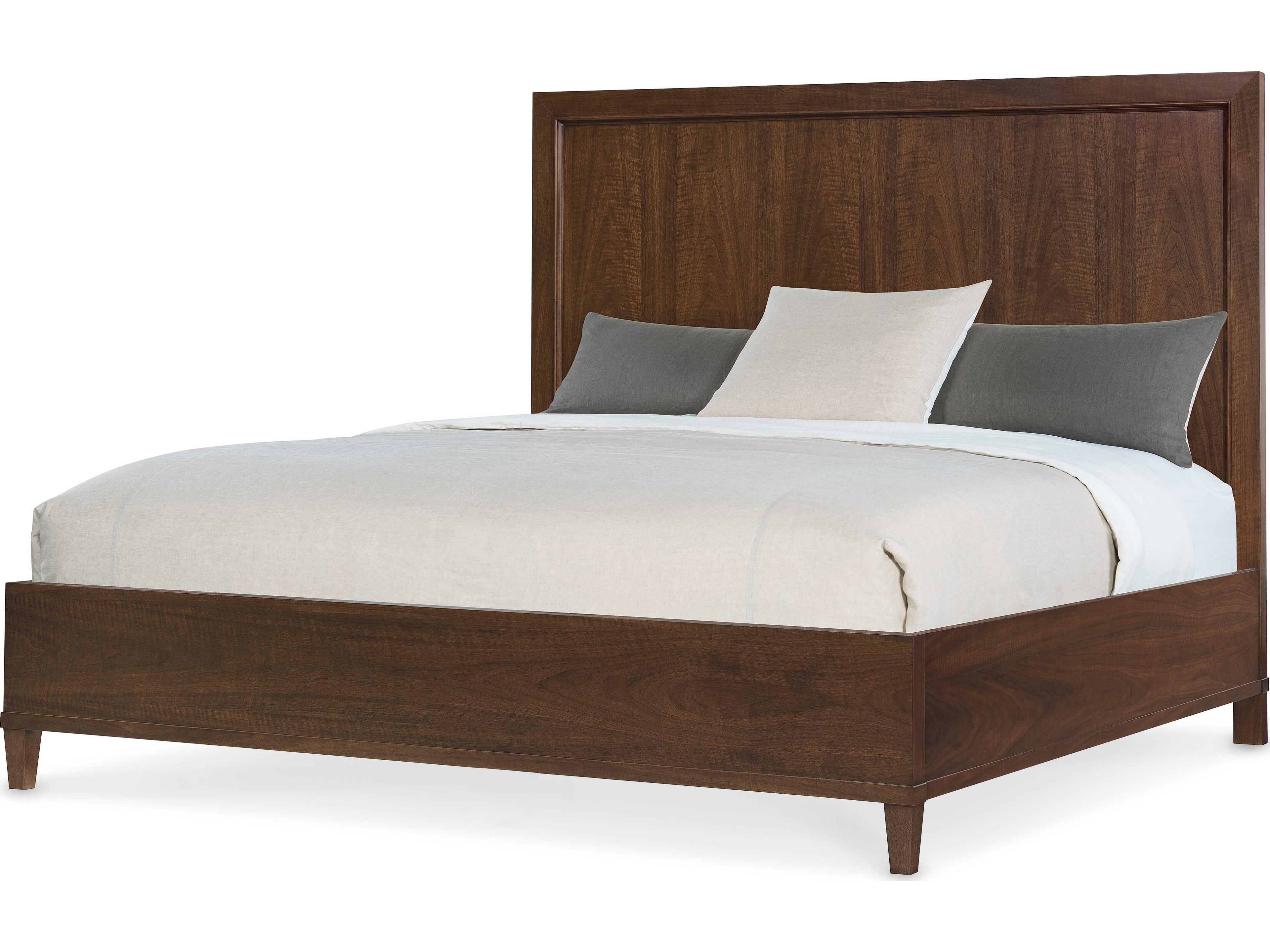 Hooker Furniture Archives Brown Walnut Wood Queen Platform Bed