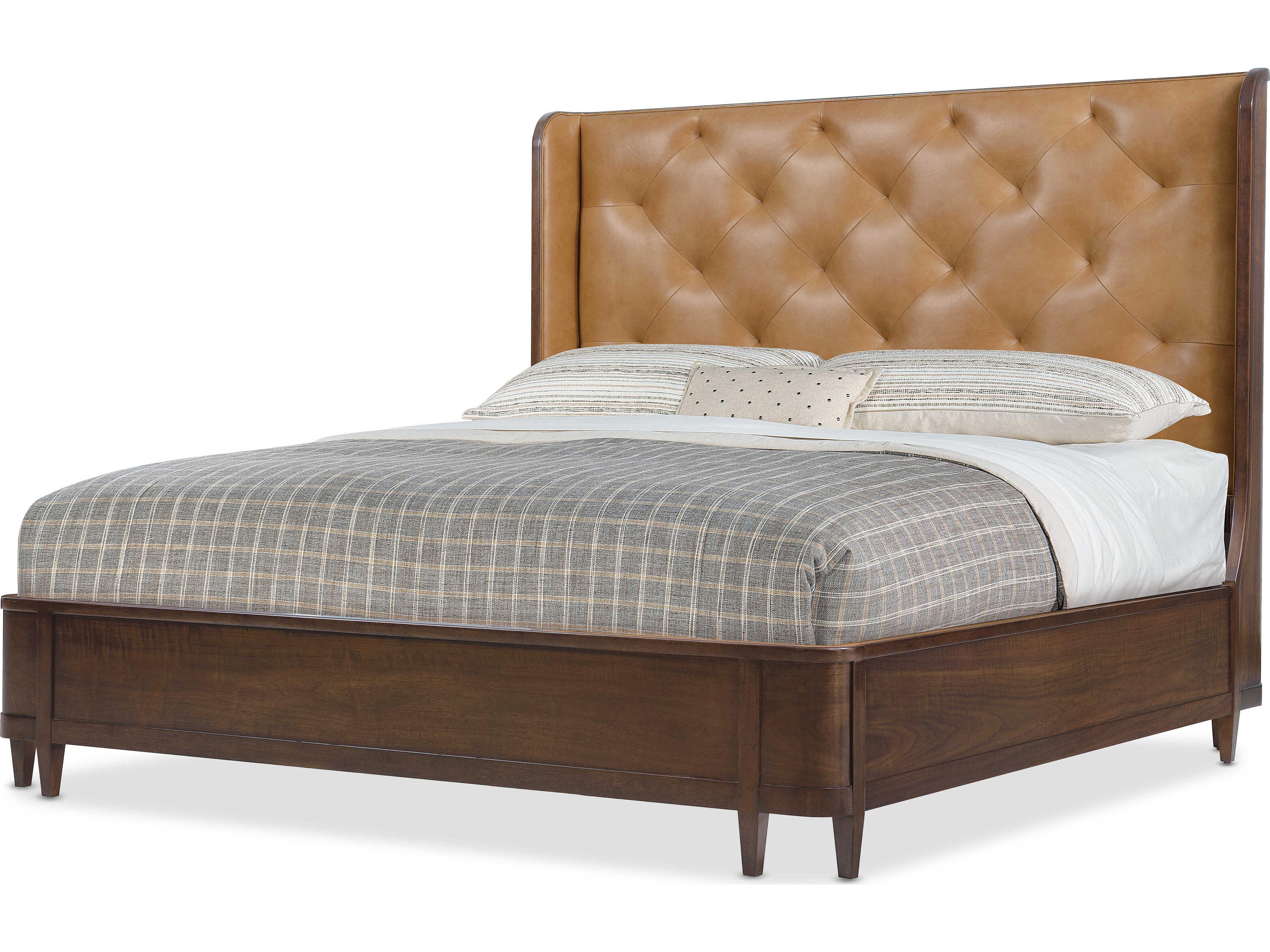 Hooker Furniture Archives Brown Walnut Wood California King Platform Bed
