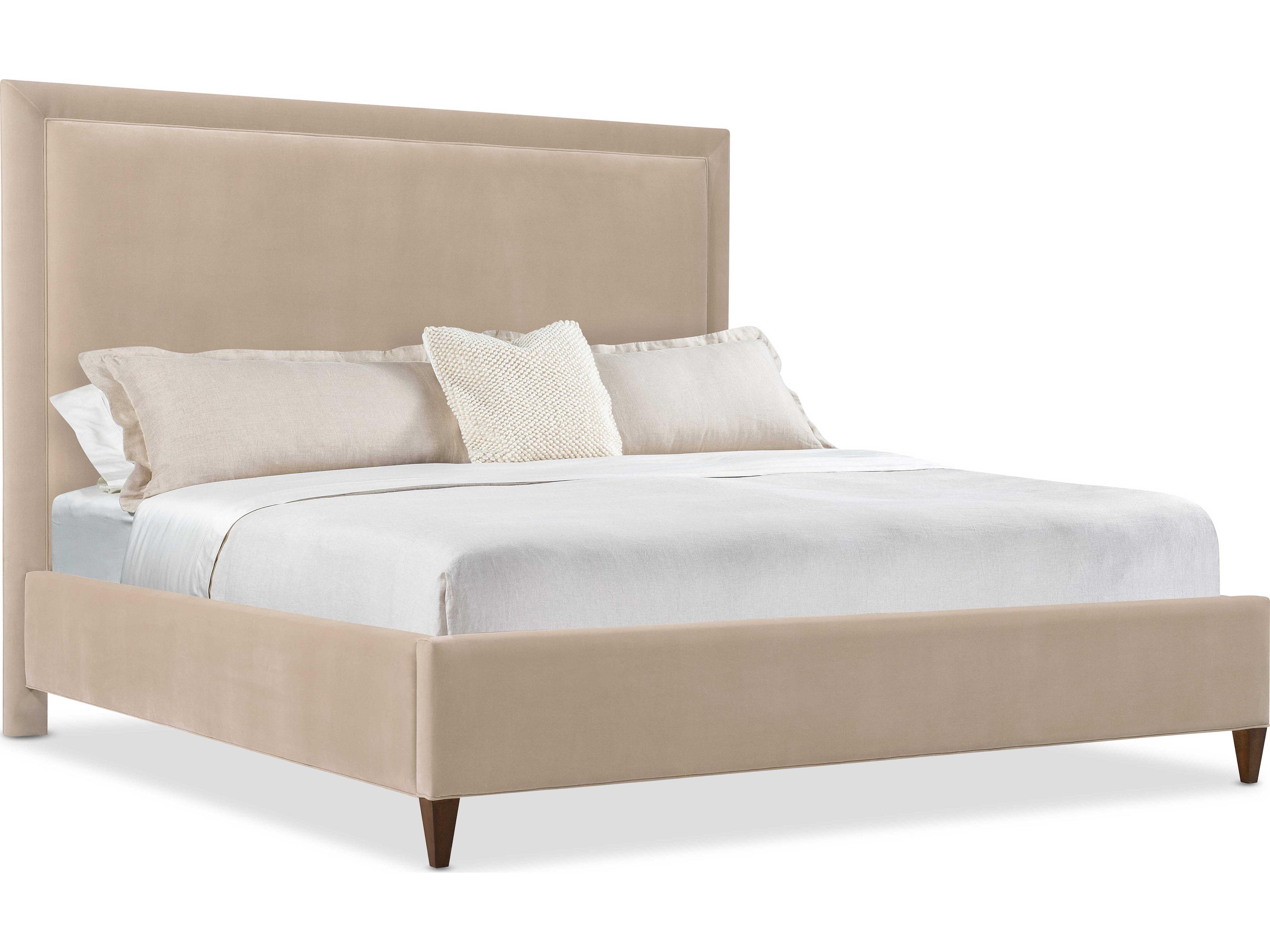Hooker Furniture Archives Beige Upholstered California King Platform Bed