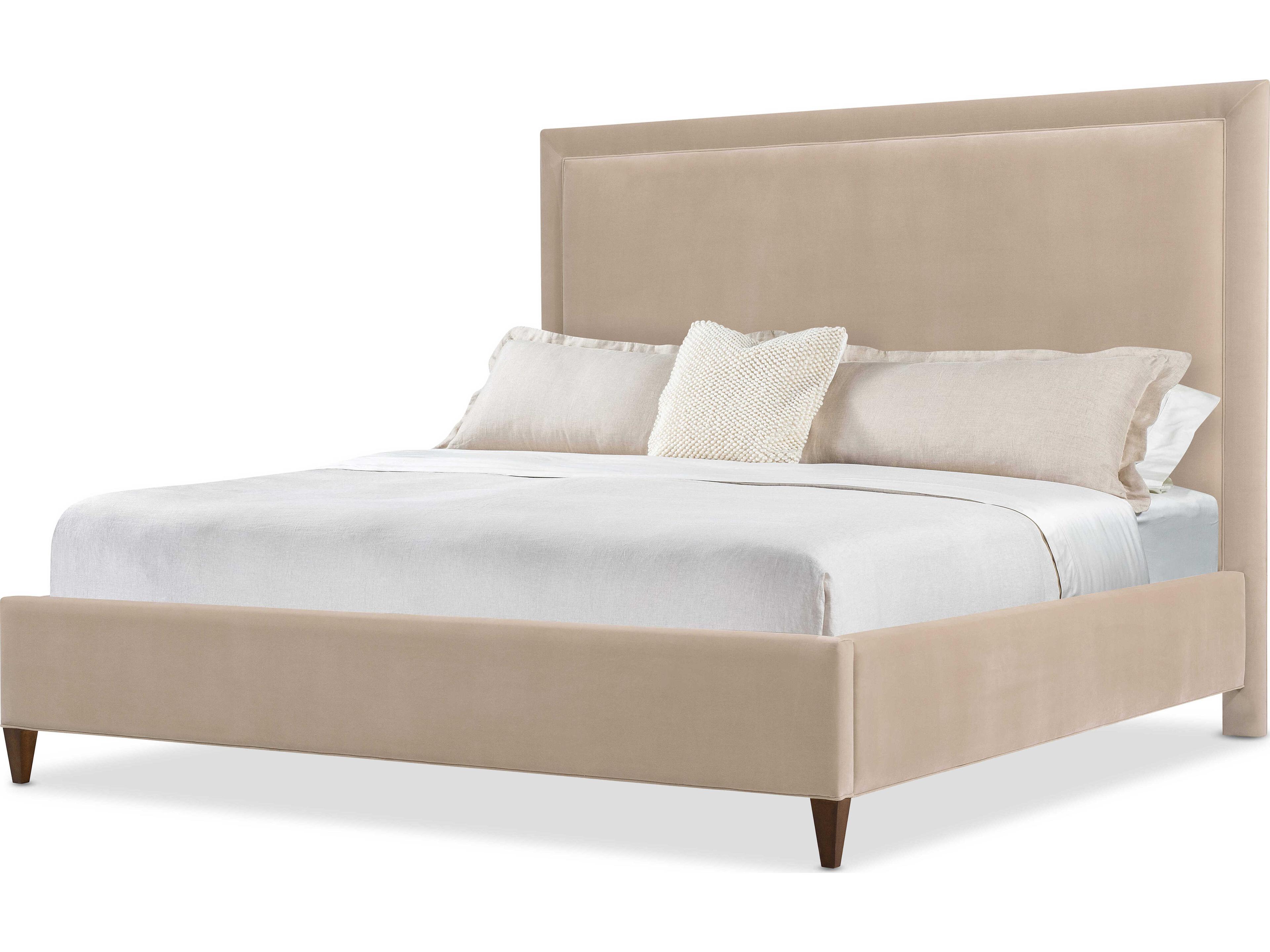 Hooker Furniture Archives Beige Upholstered California King Platform Bed