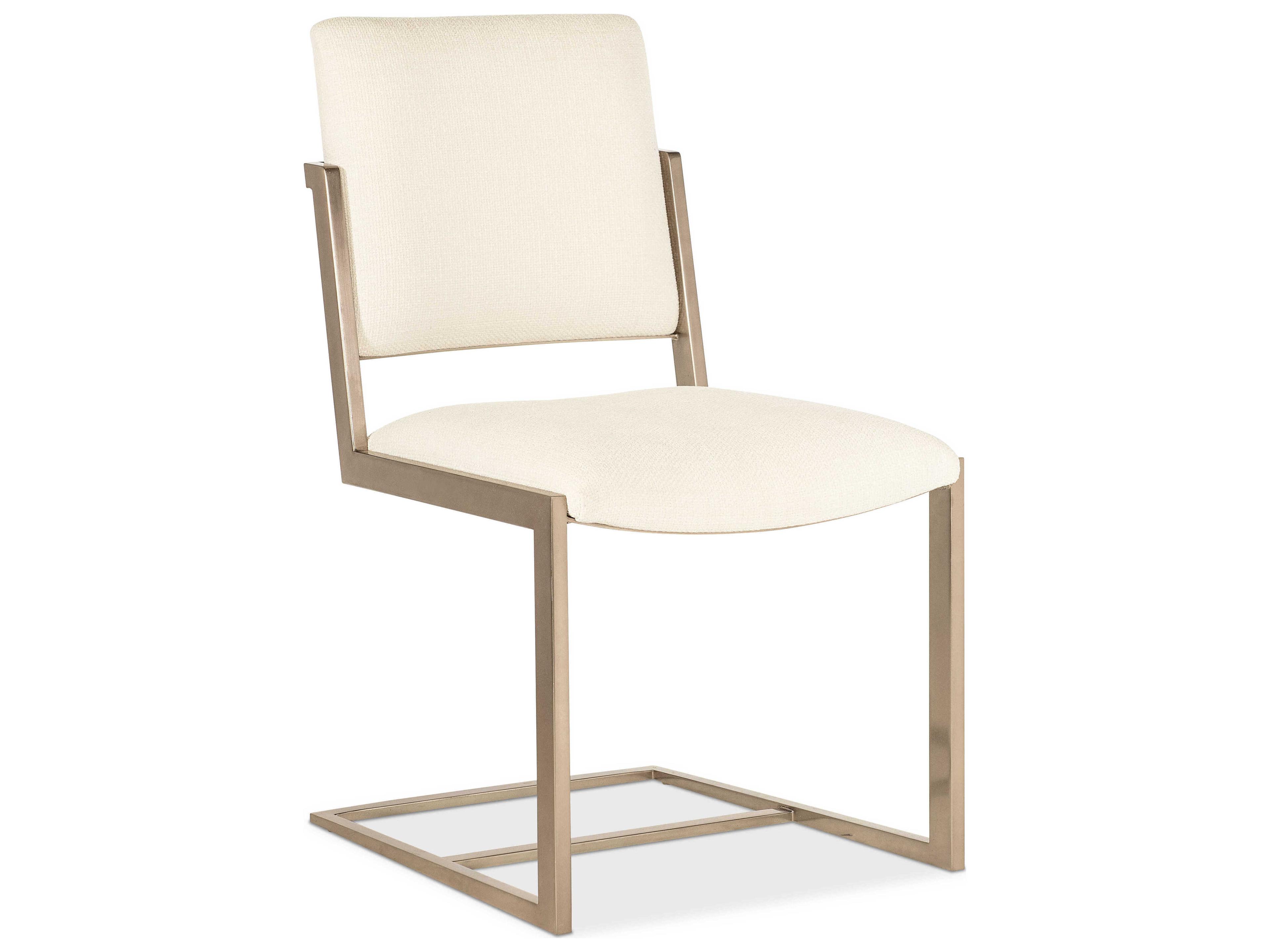 Hooker Furniture Westwood Plated Radiance On Metal Frame Upholstered Table Stool