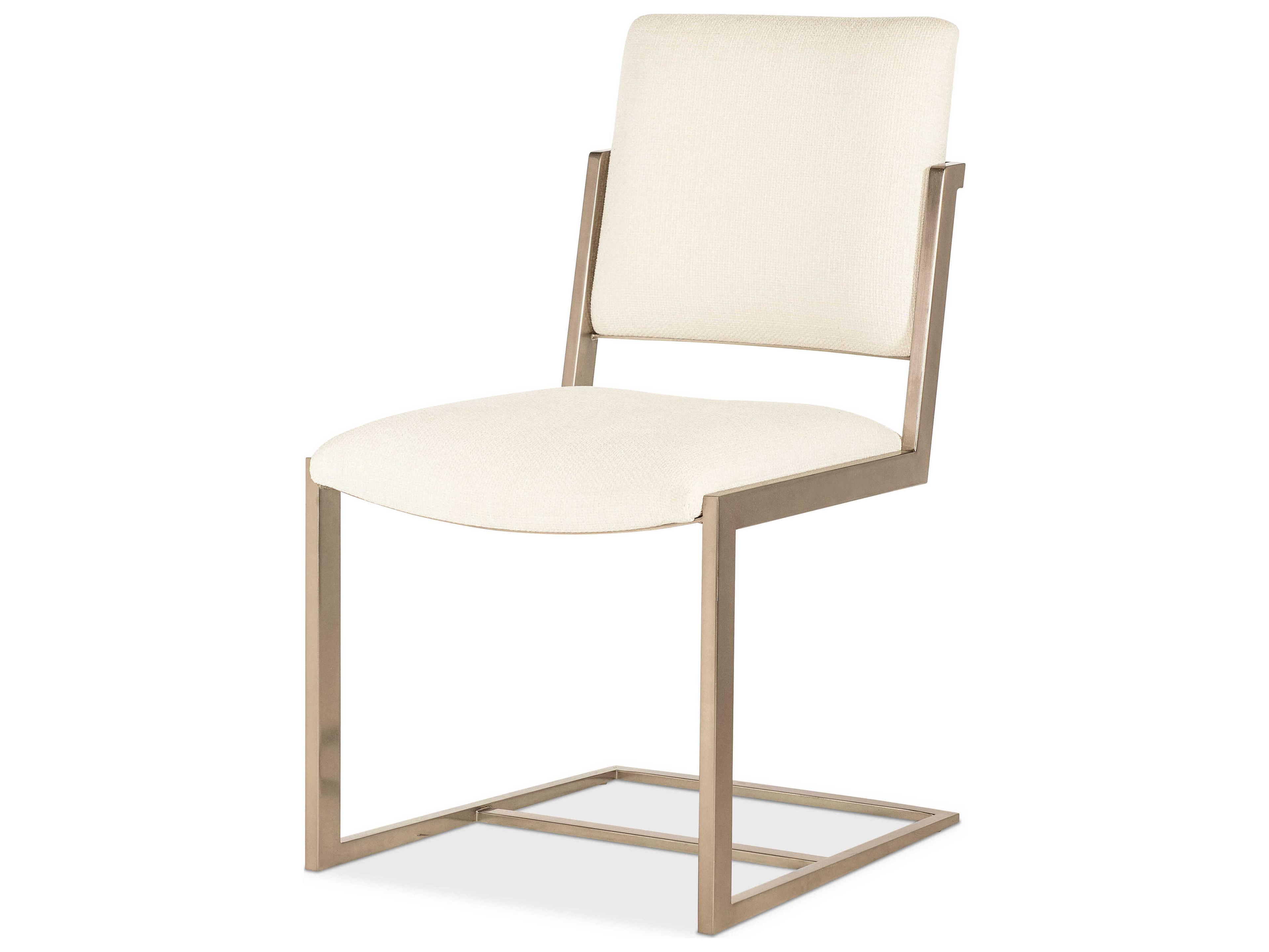 Hooker Furniture Westwood Plated Radiance On Metal Frame Upholstered Table Stool