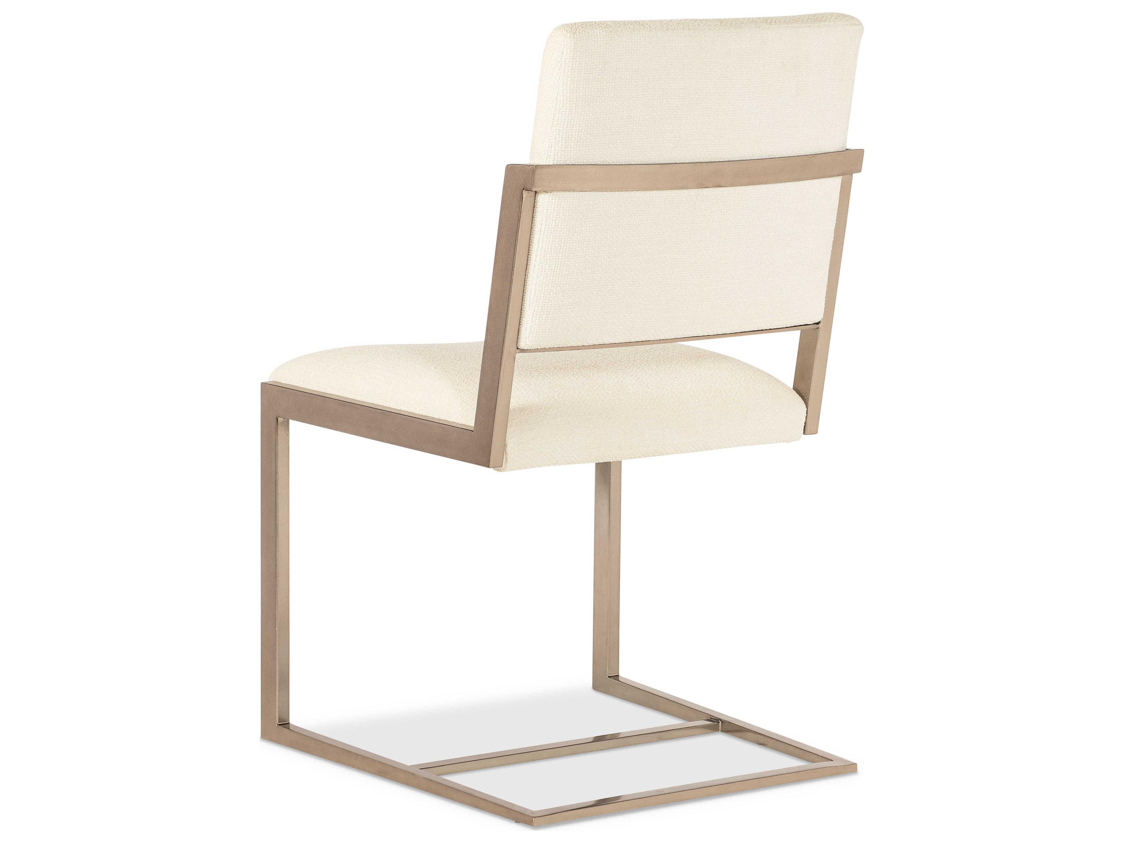 Hooker Furniture Westwood Plated Radiance On Metal Frame Upholstered Table Stool