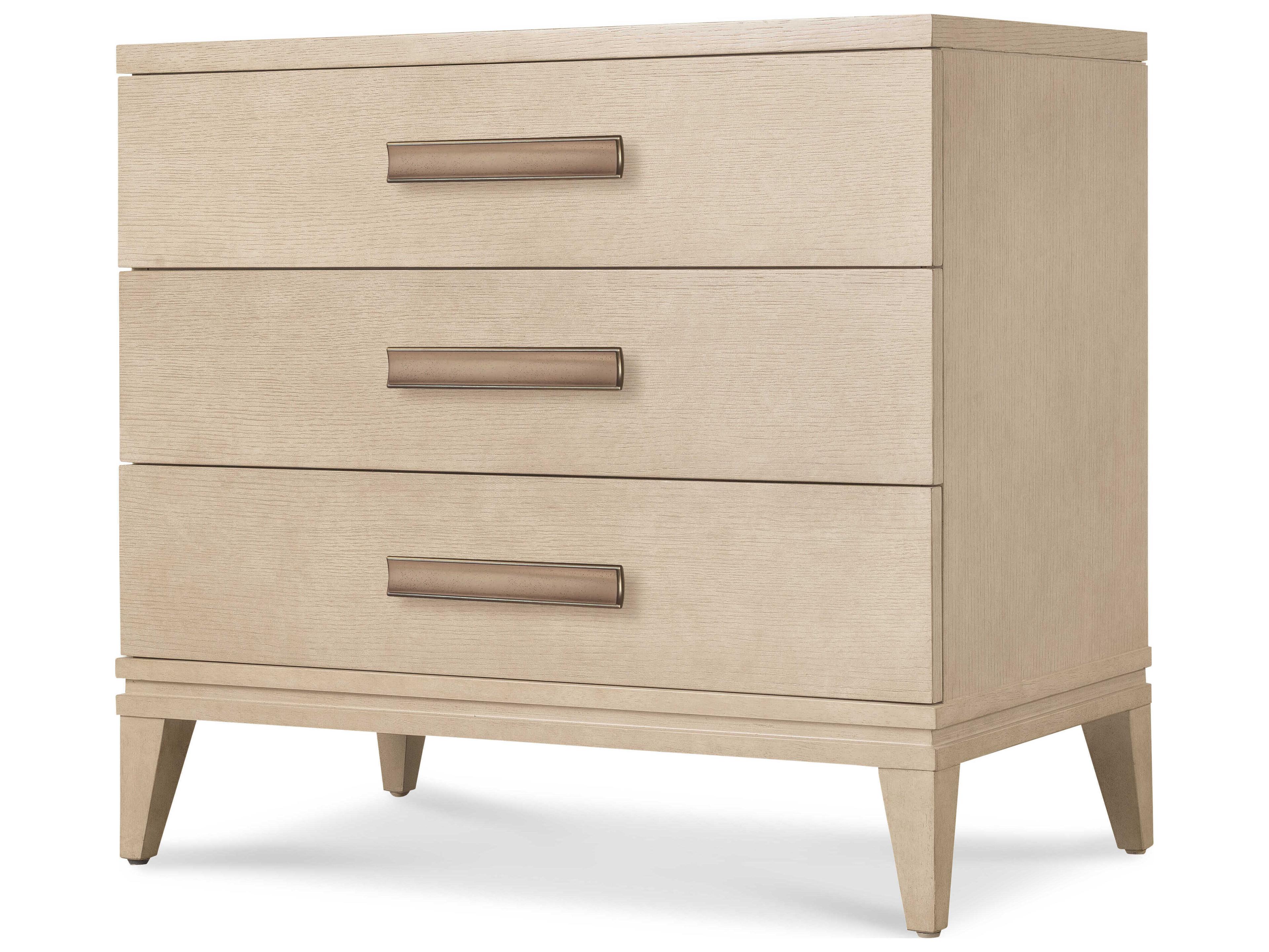 Hooker Furniture Westwood 3-Drawers Beige Oak Wood Nightstand