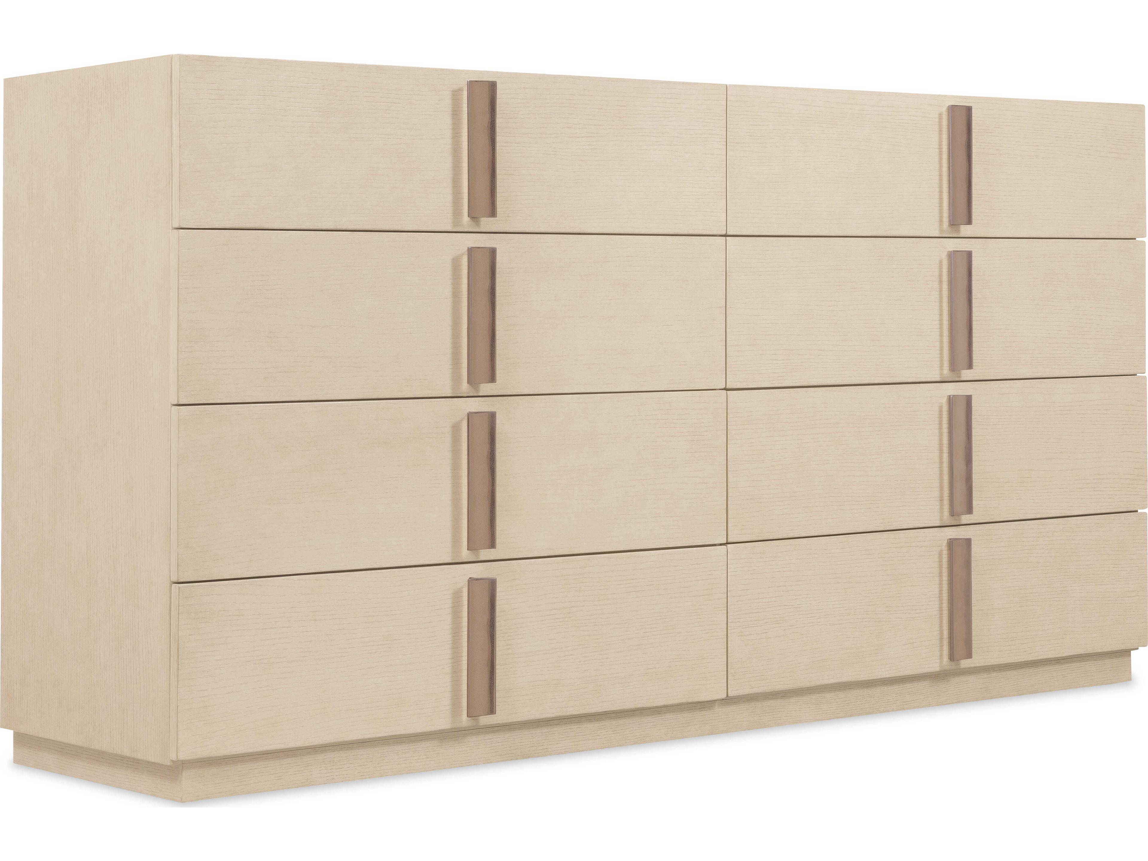 Hooker Furniture Westwood Beige Oak Wood Double Dresser