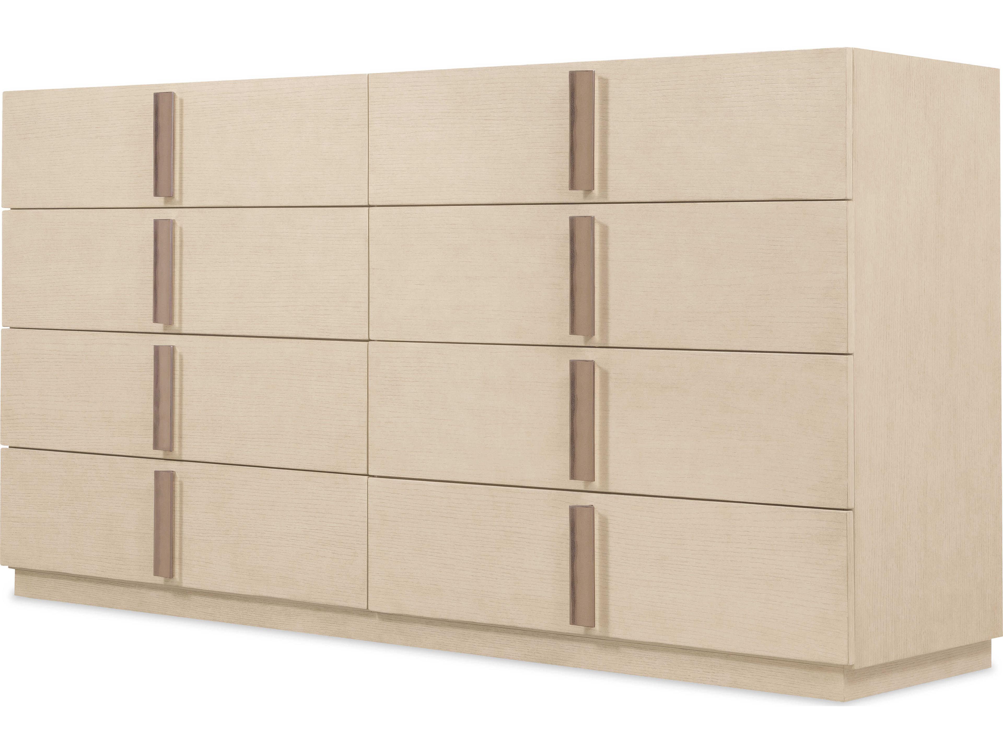 Hooker Furniture Westwood Beige Oak Wood Double Dresser