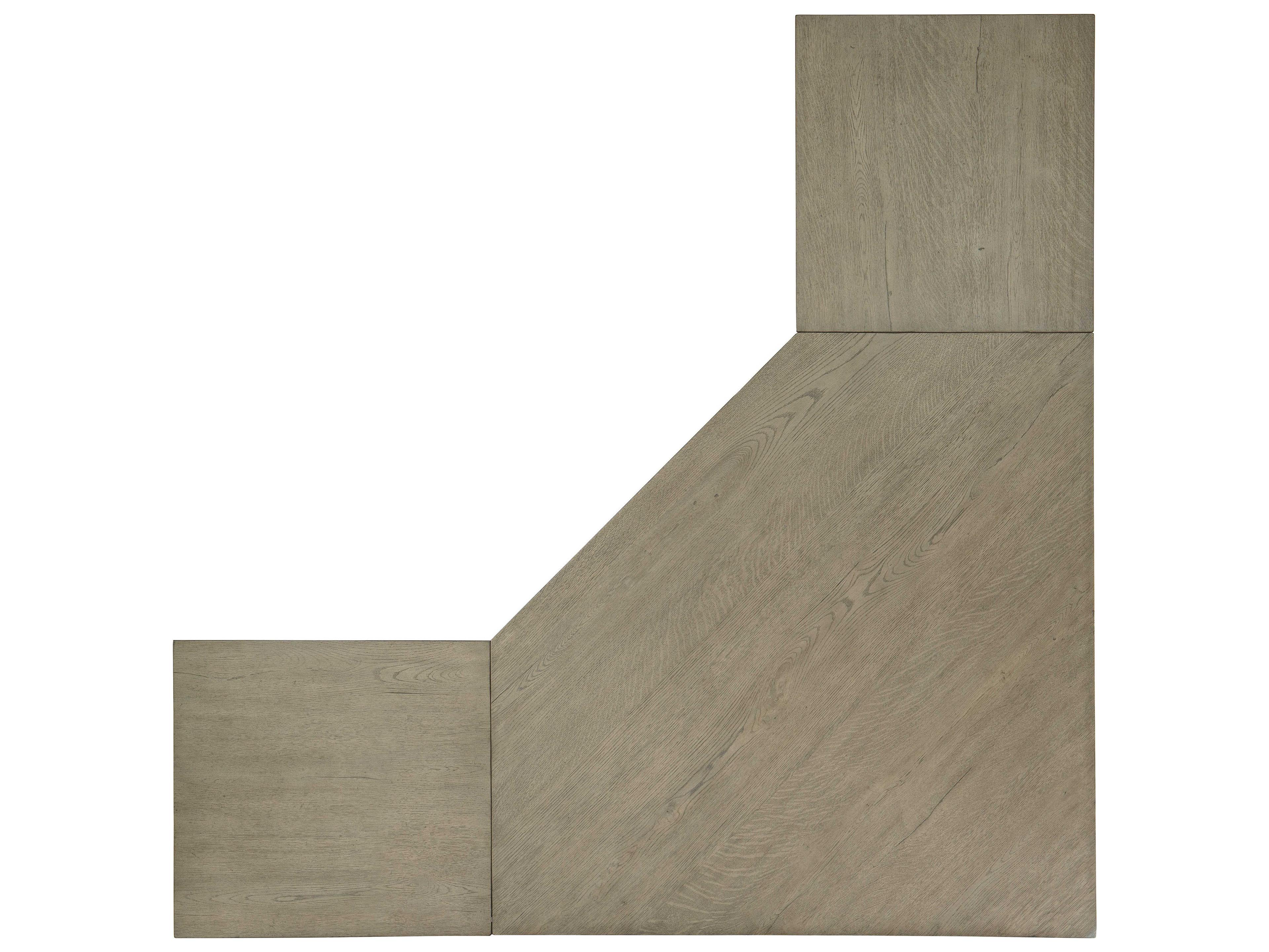 Hooker Furniture Linville Falls Wood Gray Oak Corner Desk