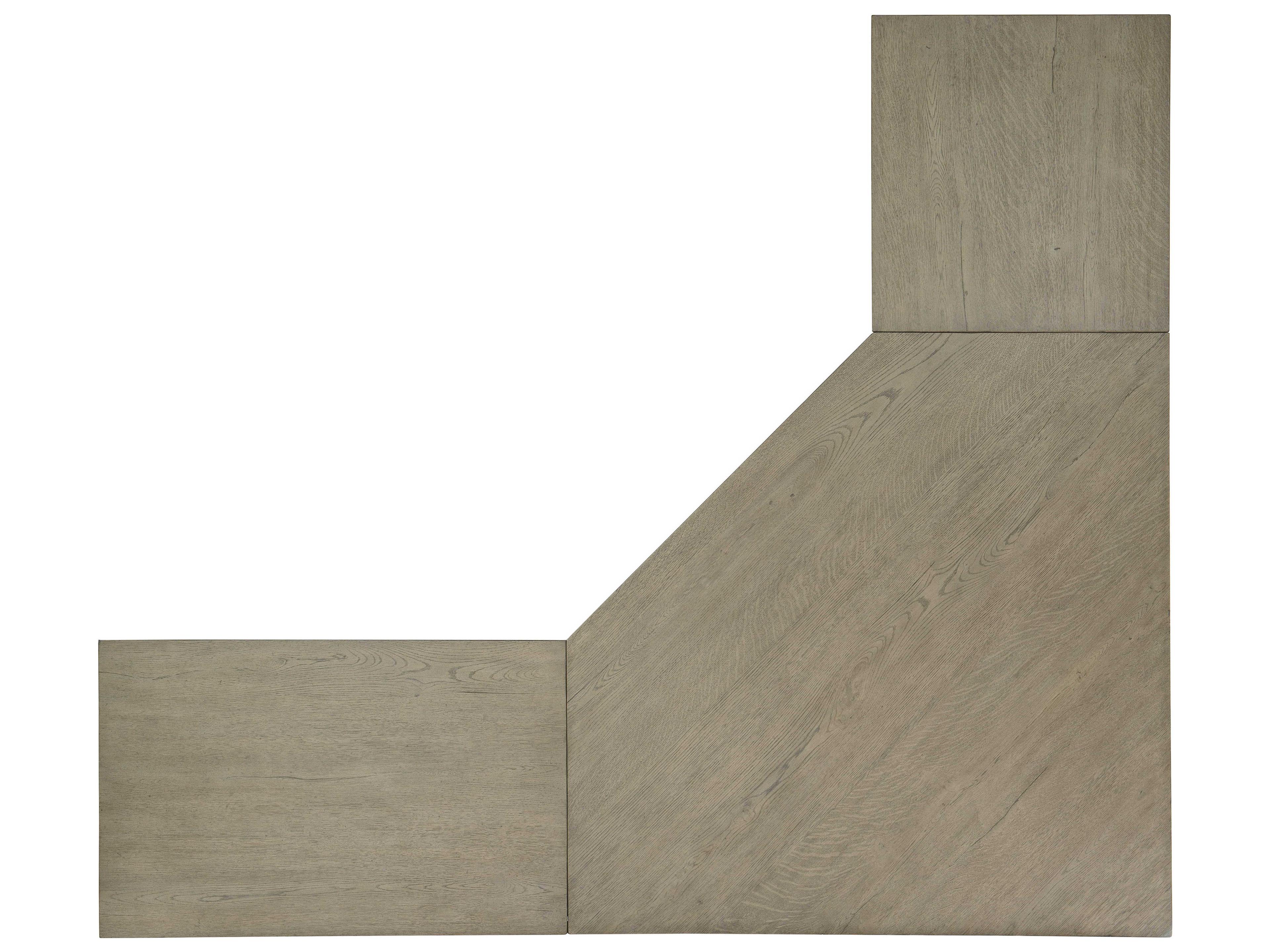 Hooker Furniture Linville Falls Wood Gray Oak Corner Desk