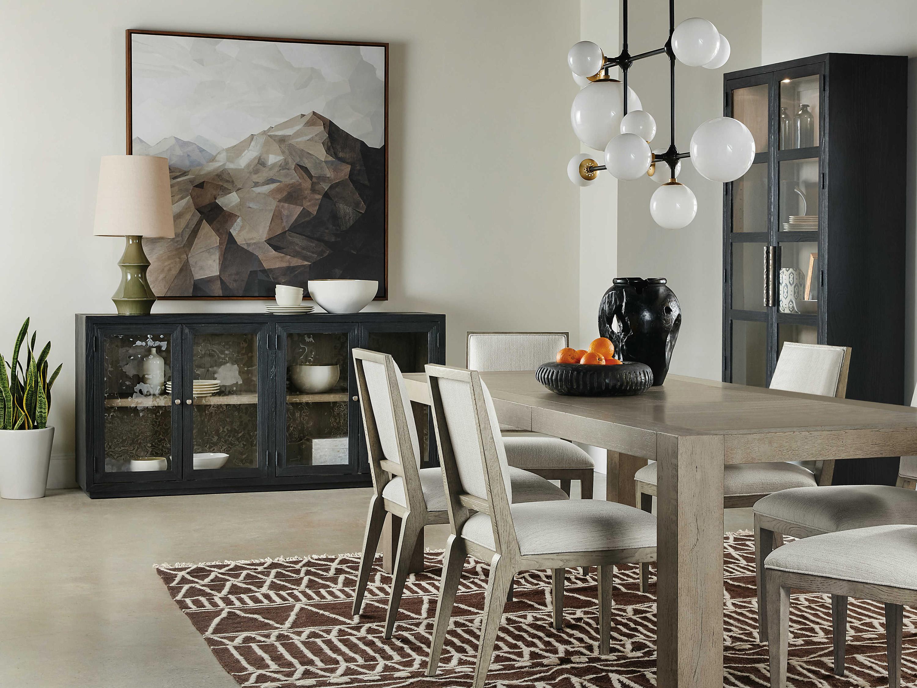 Hooker Furniture Linville Falls North Fork Extendable Rectangular Wood Dining Table