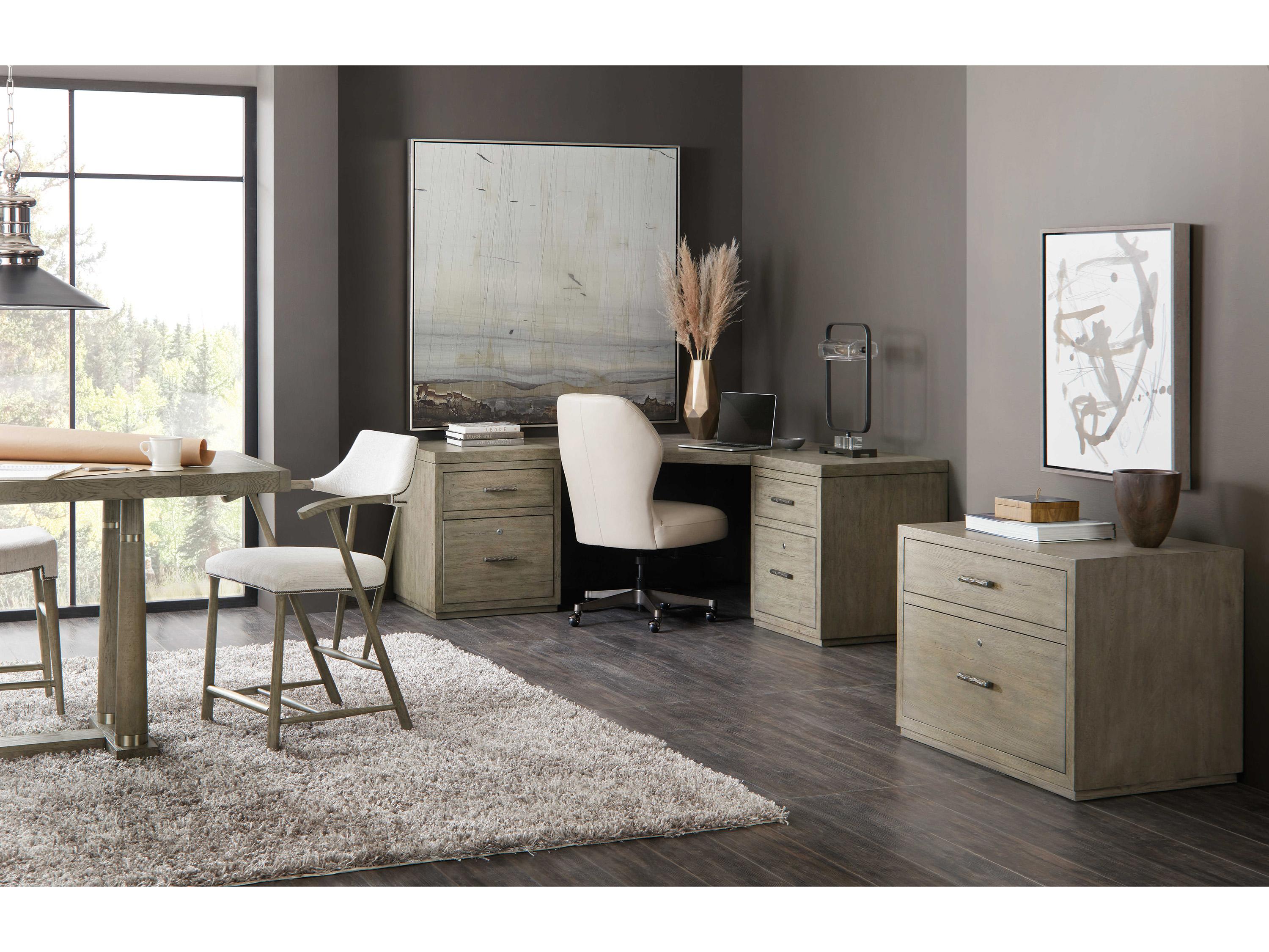 Hooker Furniture Linville Falls Upholstered Solid Wood Remington Porcelain Counter Stool