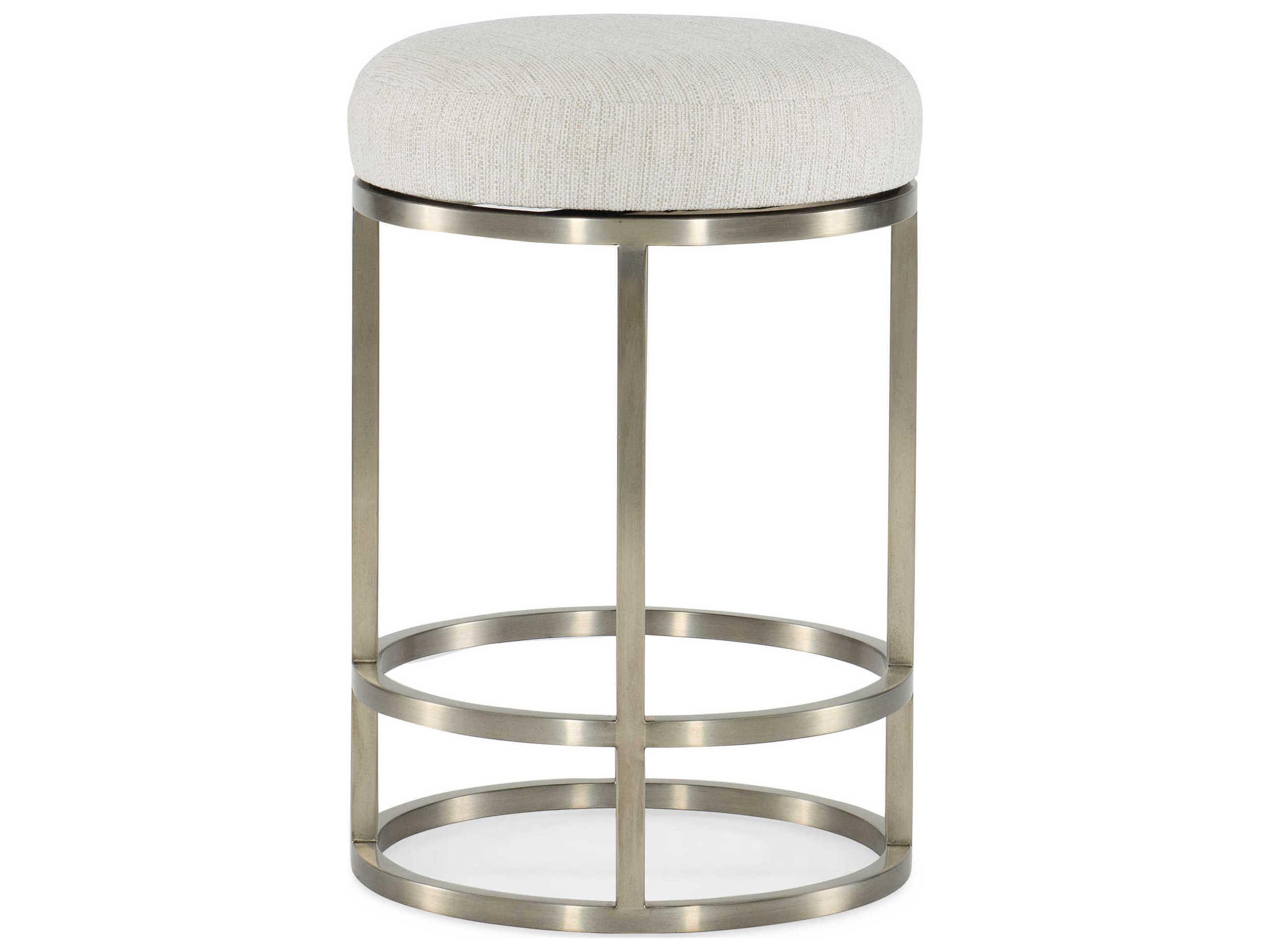 Hooker Furniture Linville Falls Upholstered Remington Porcelain Silver Counter Stool