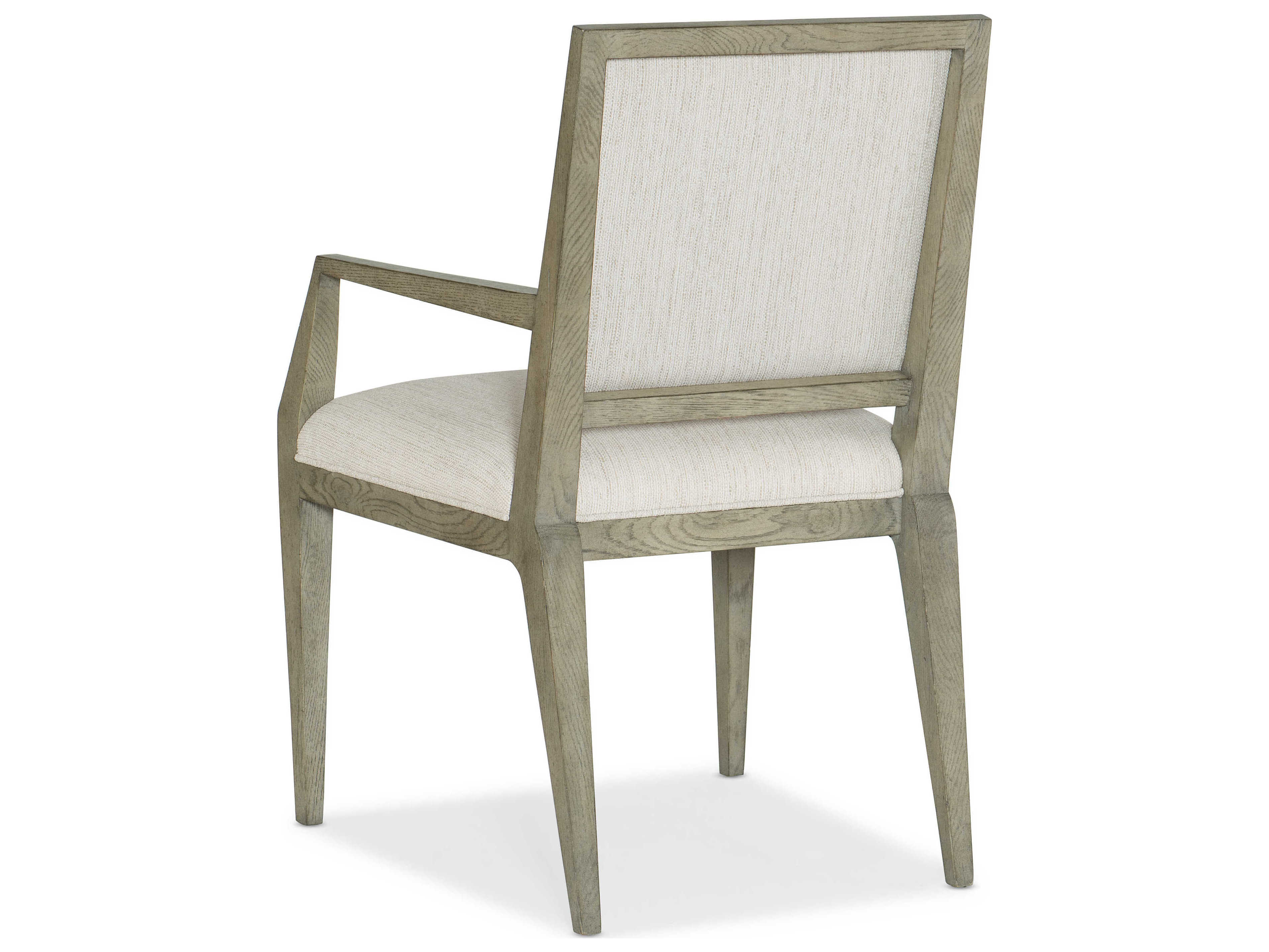 Hooker Furniture Linville Falls Solid Wood Gray Upholstered Arm Dining Chair
