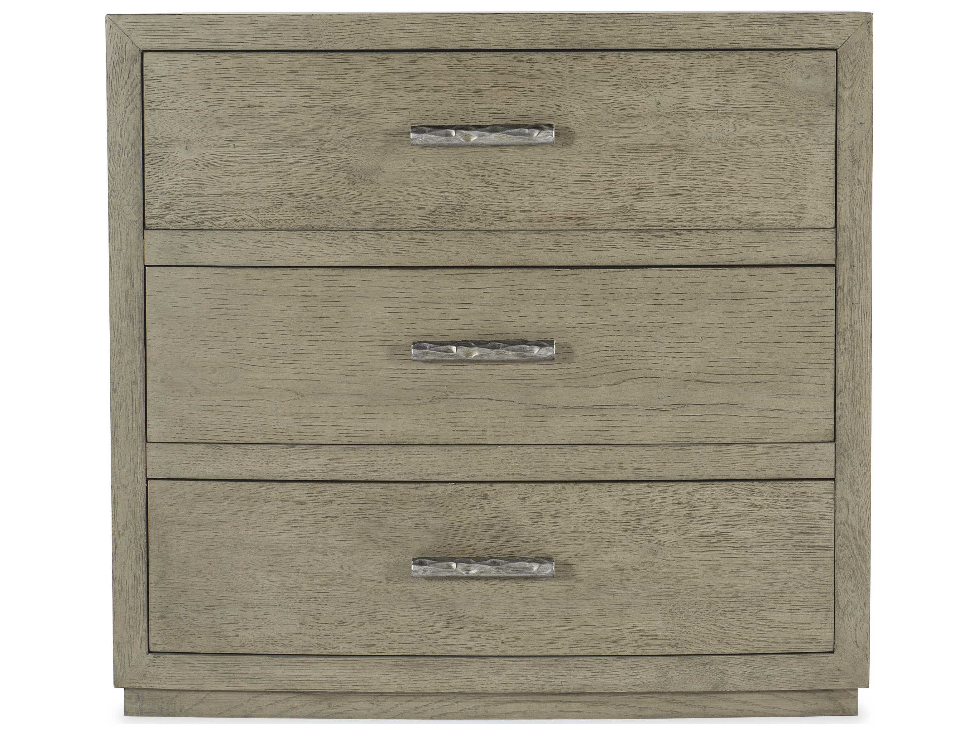 Hooker Furniture Linville Falls Ashford 3-Drawers Gray Oak Wood Nightstand
