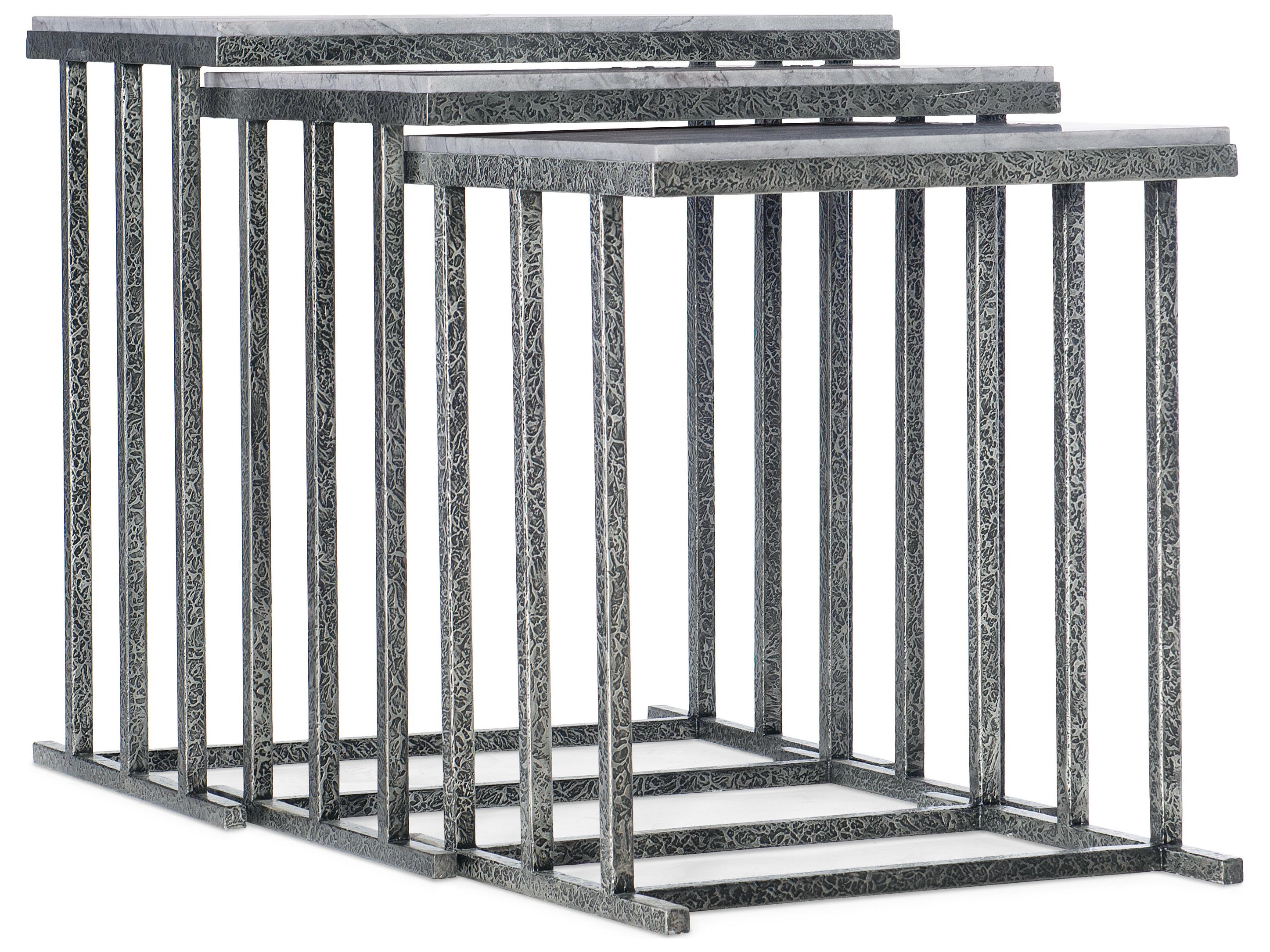 Hooker Furniture Melange Rectangular Stone Gray End Table