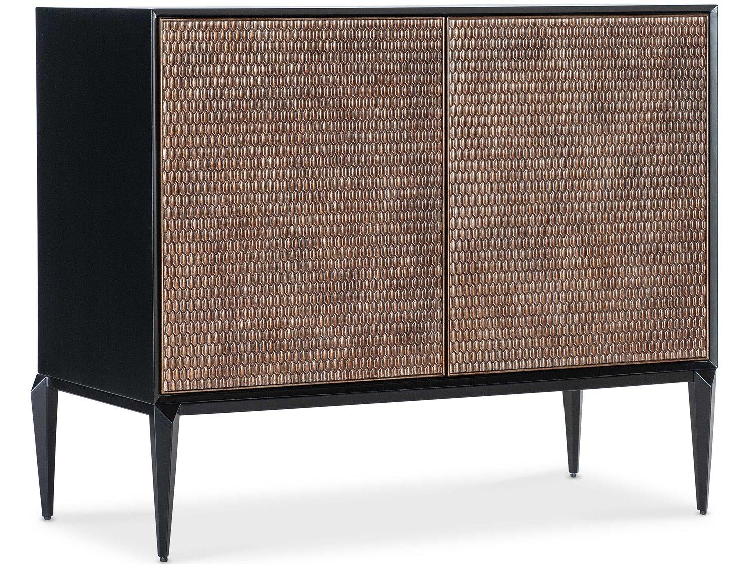 Hooker Furniture Melange Black Maple Wood Accent Chest