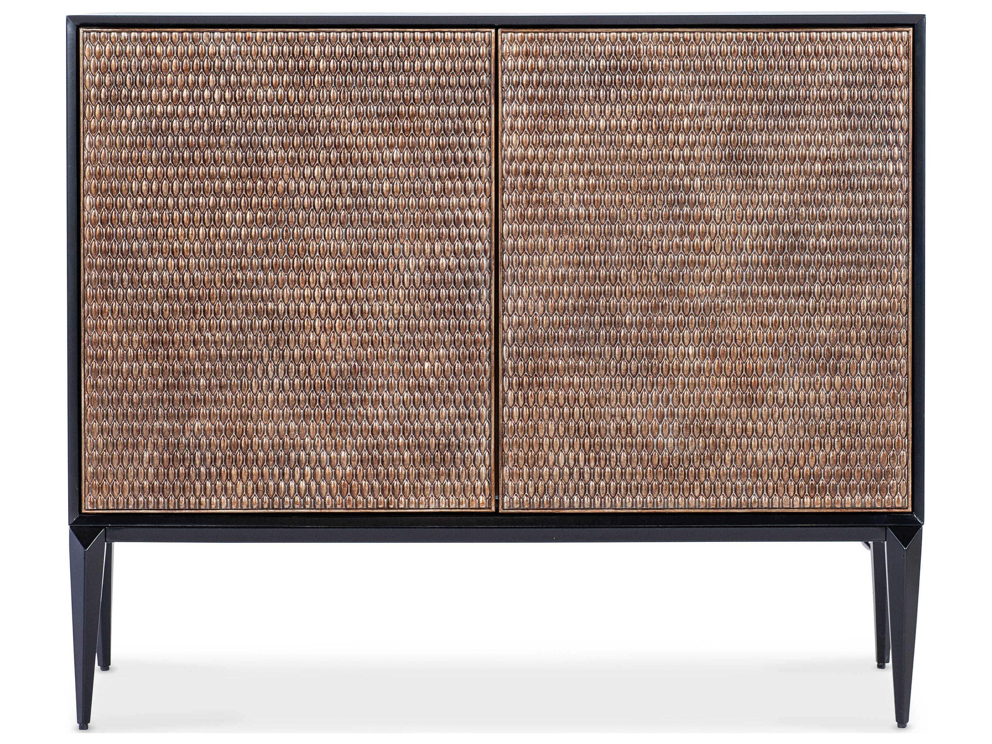 Hooker Furniture Melange Black Maple Wood Accent Chest