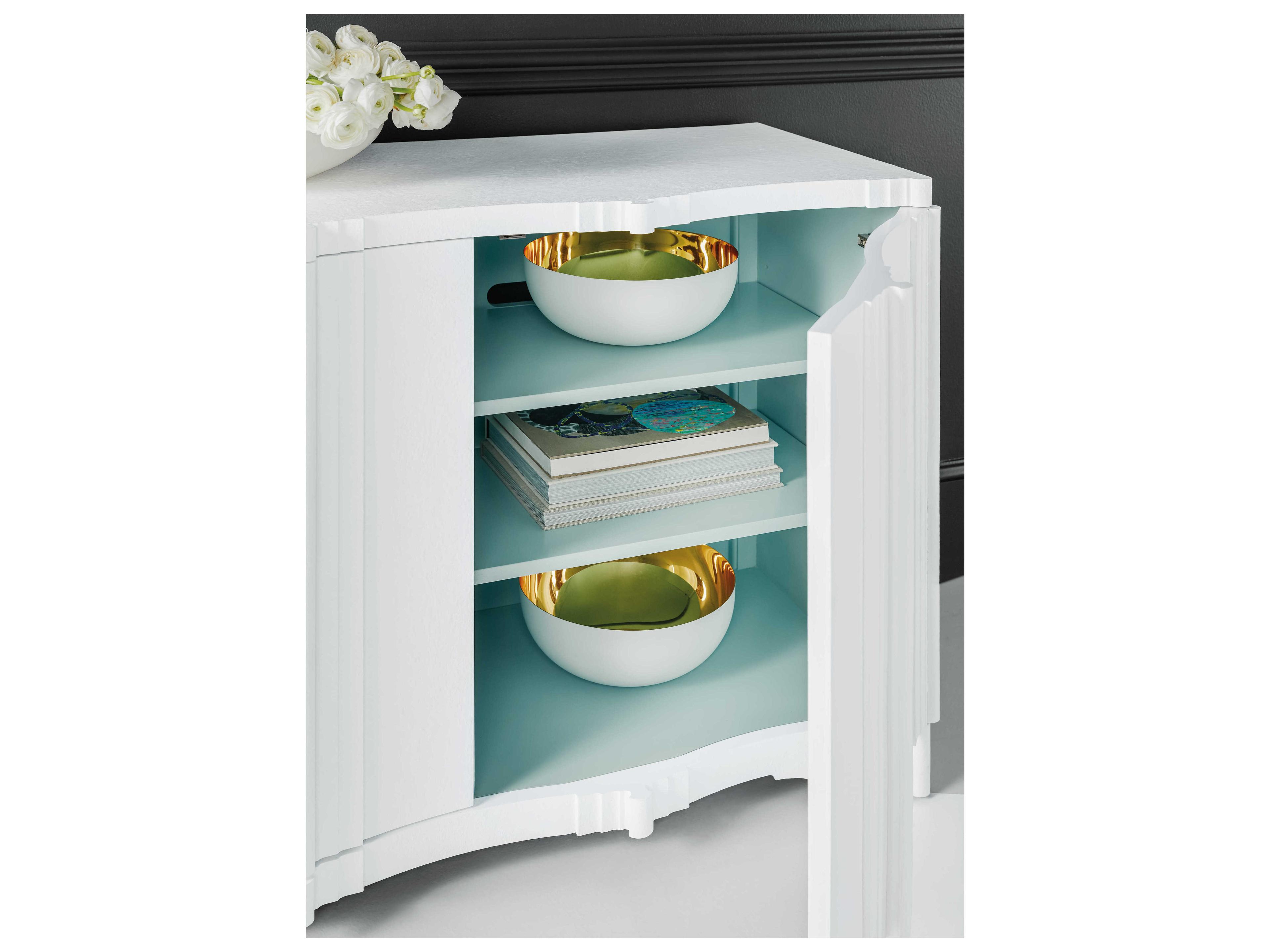 Hooker Furniture Melange 79" Whites creams beiges Media Console