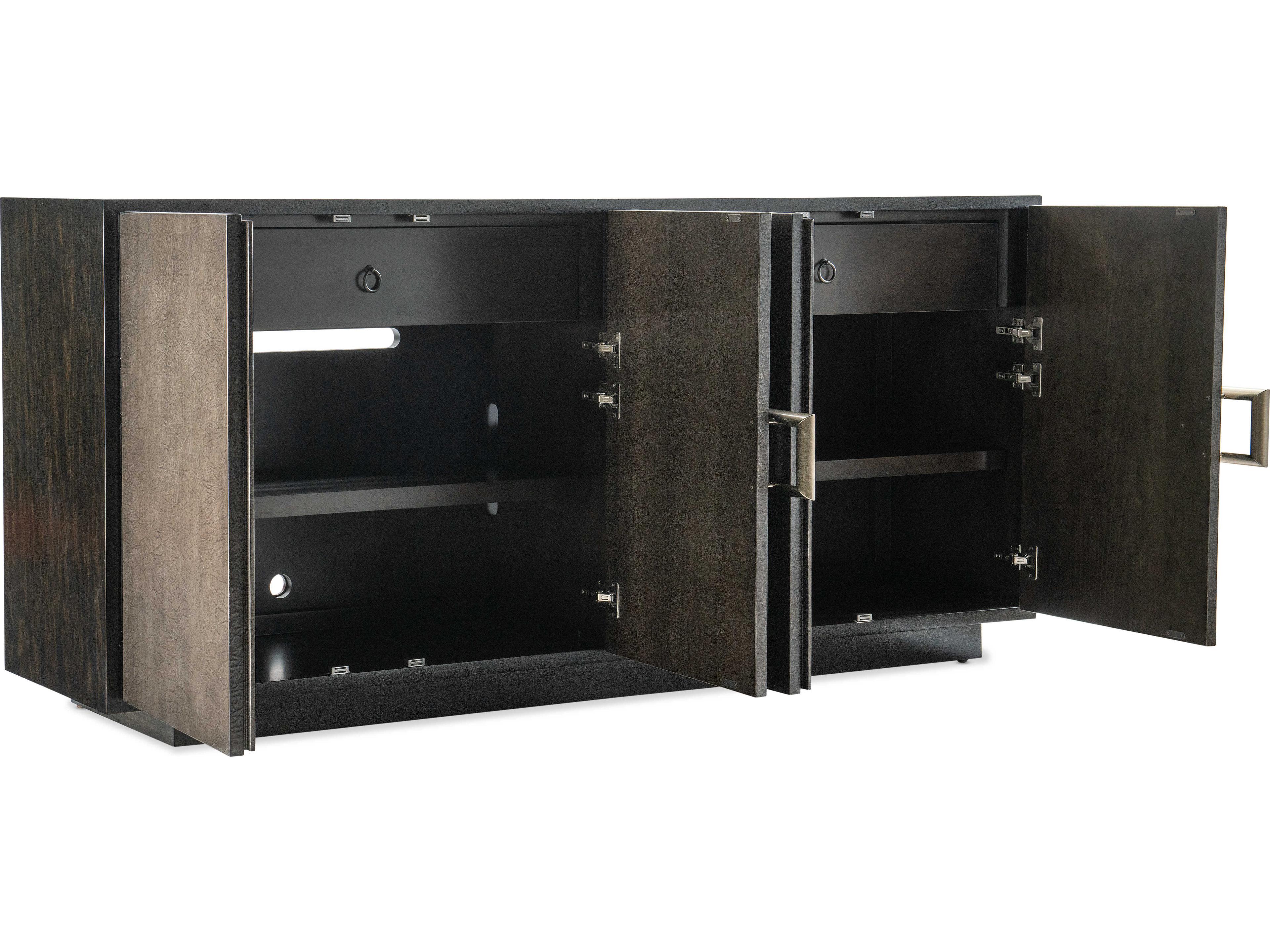 Hooker Furniture Melange Asher 76" Dark Wood Media Console