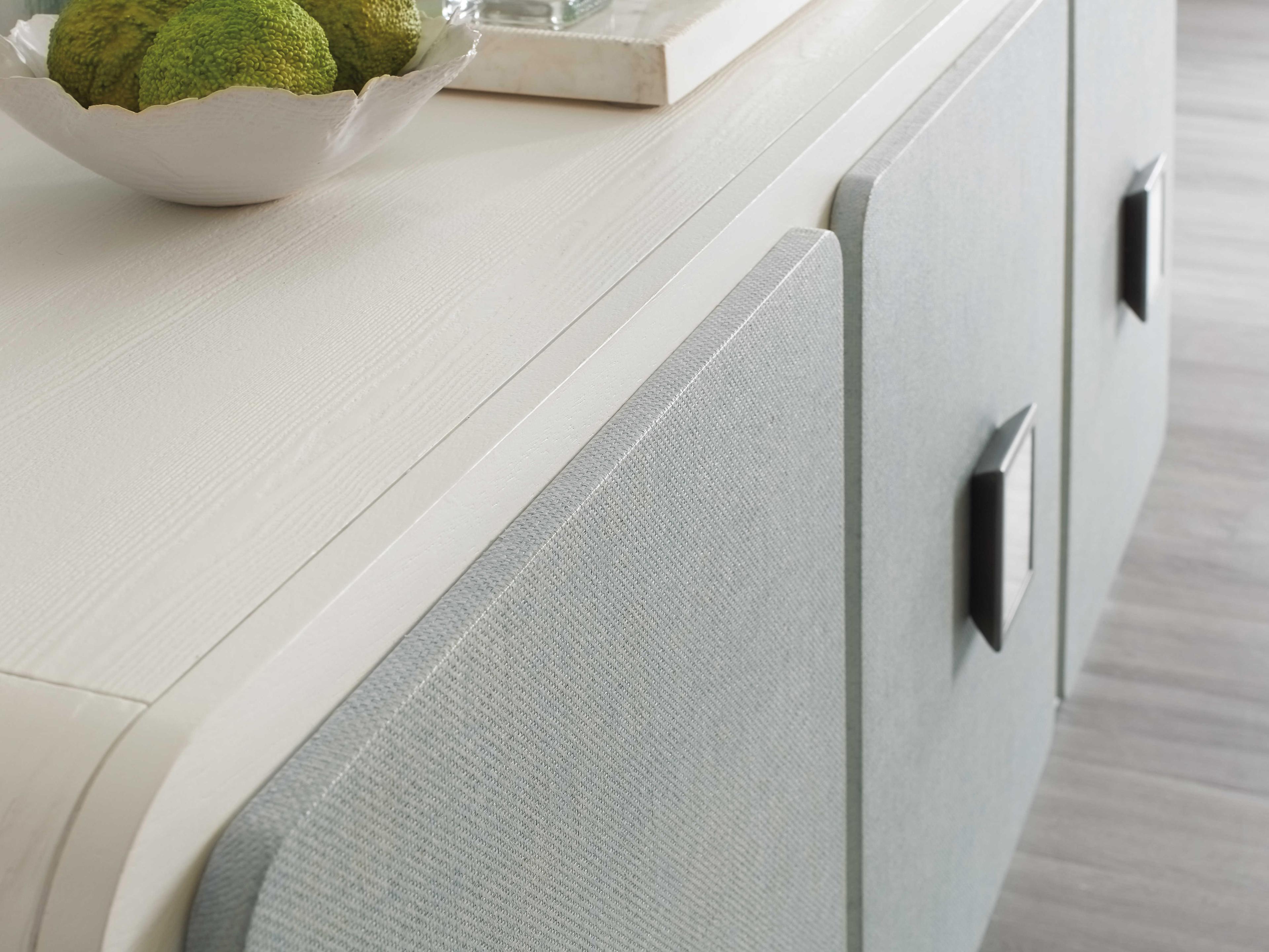 Hooker Furniture Melange Atlantis 76" Pine Wood White Entertainment Credenza