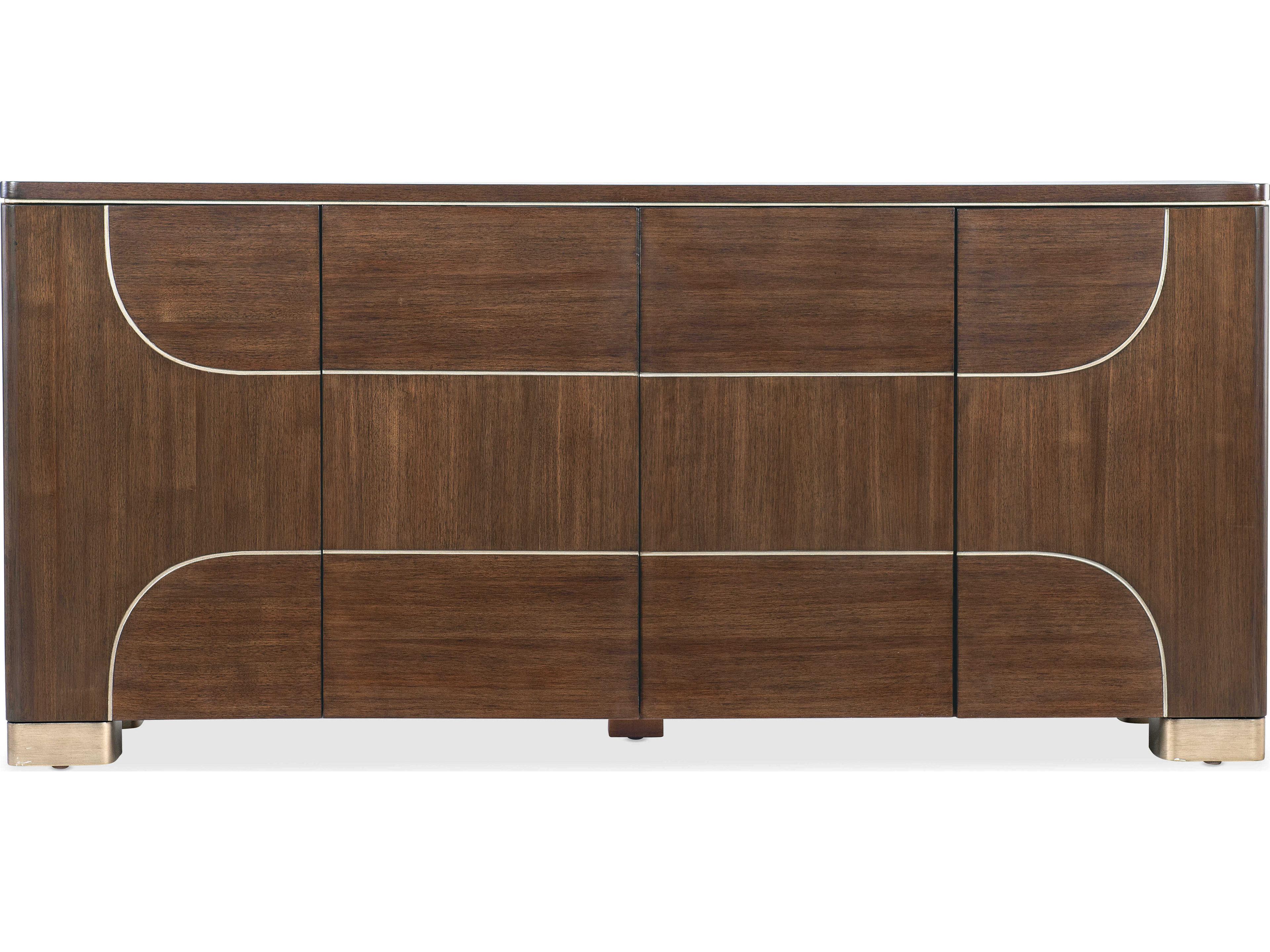 Hooker Furniture Melange 74" Walnut Wood Sideboard