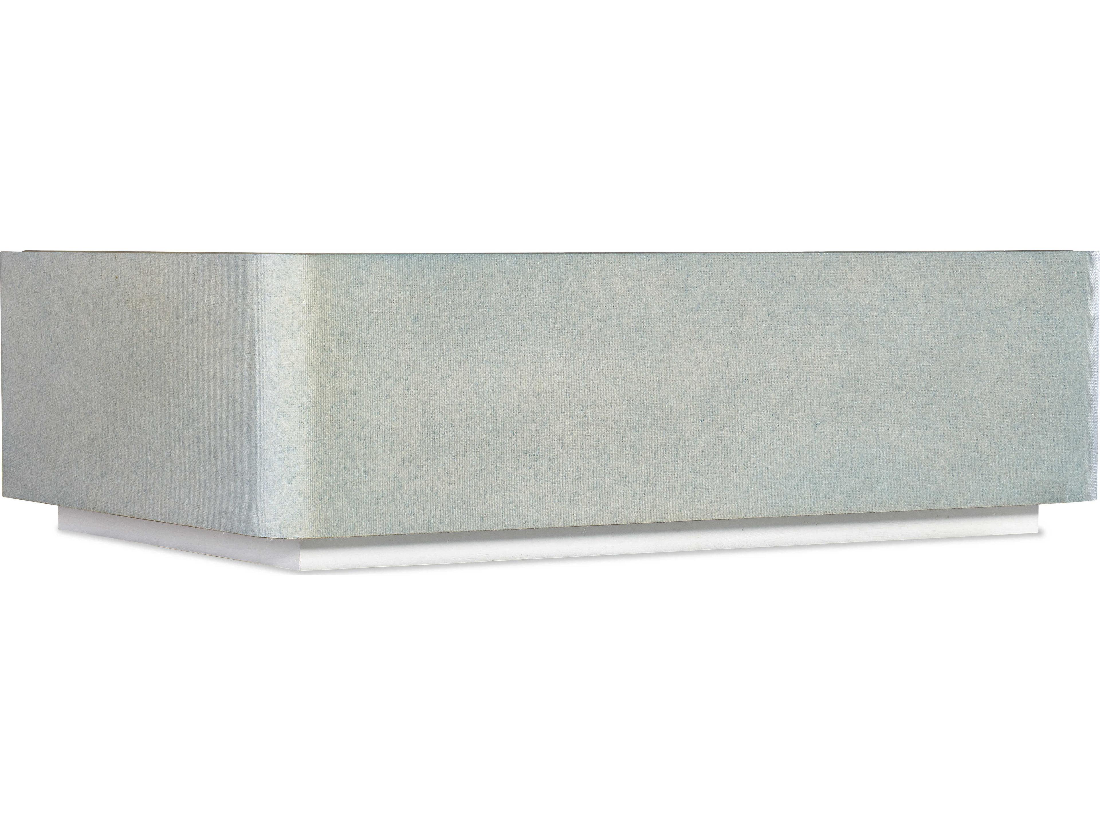 Hooker Furniture Melange Atlantis Rectangular Glass Gray Creamy White Cocktail Table