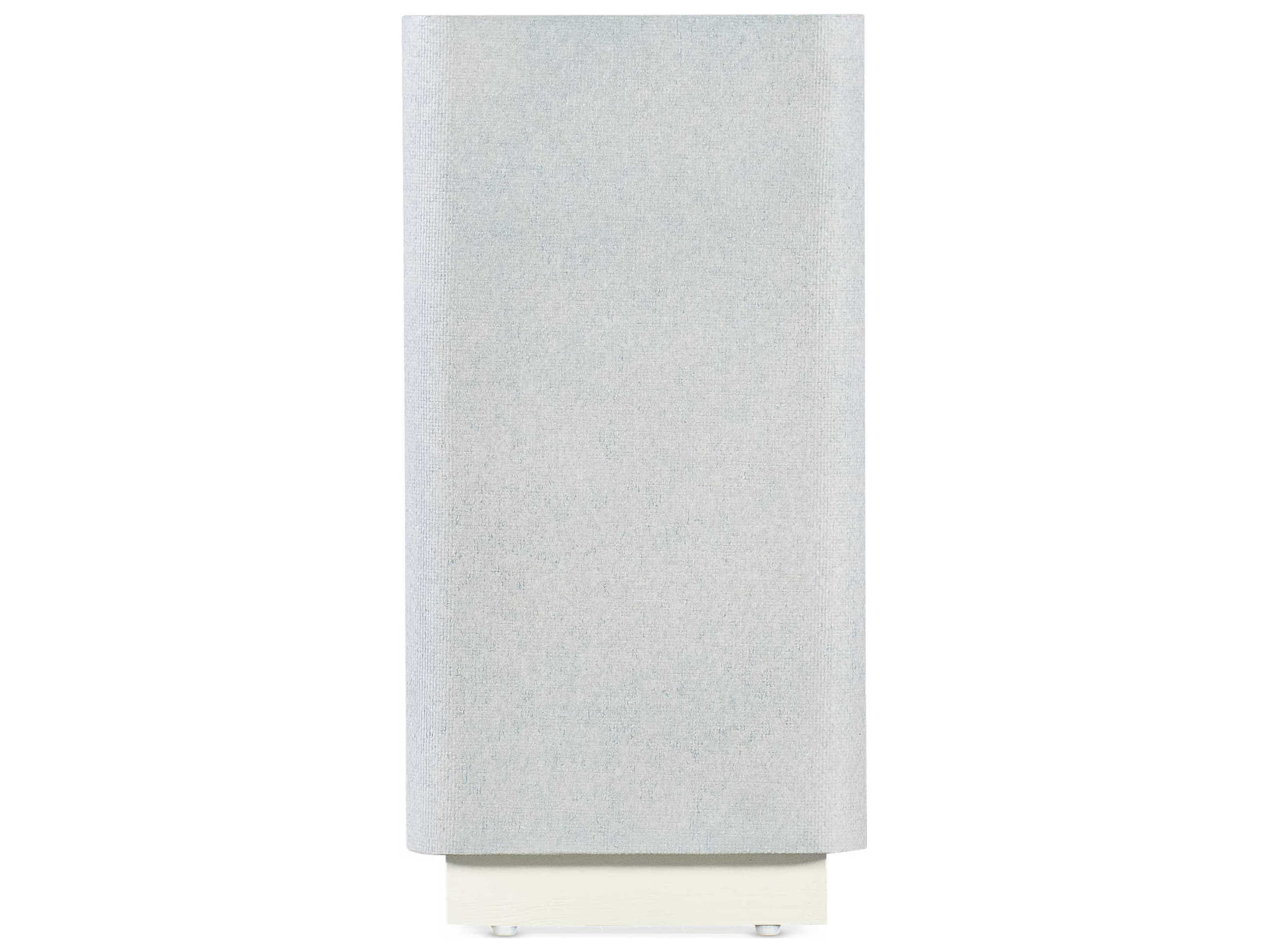 Hooker Furniture Melange Atlantis Square Glass Gray Creamy White End Table