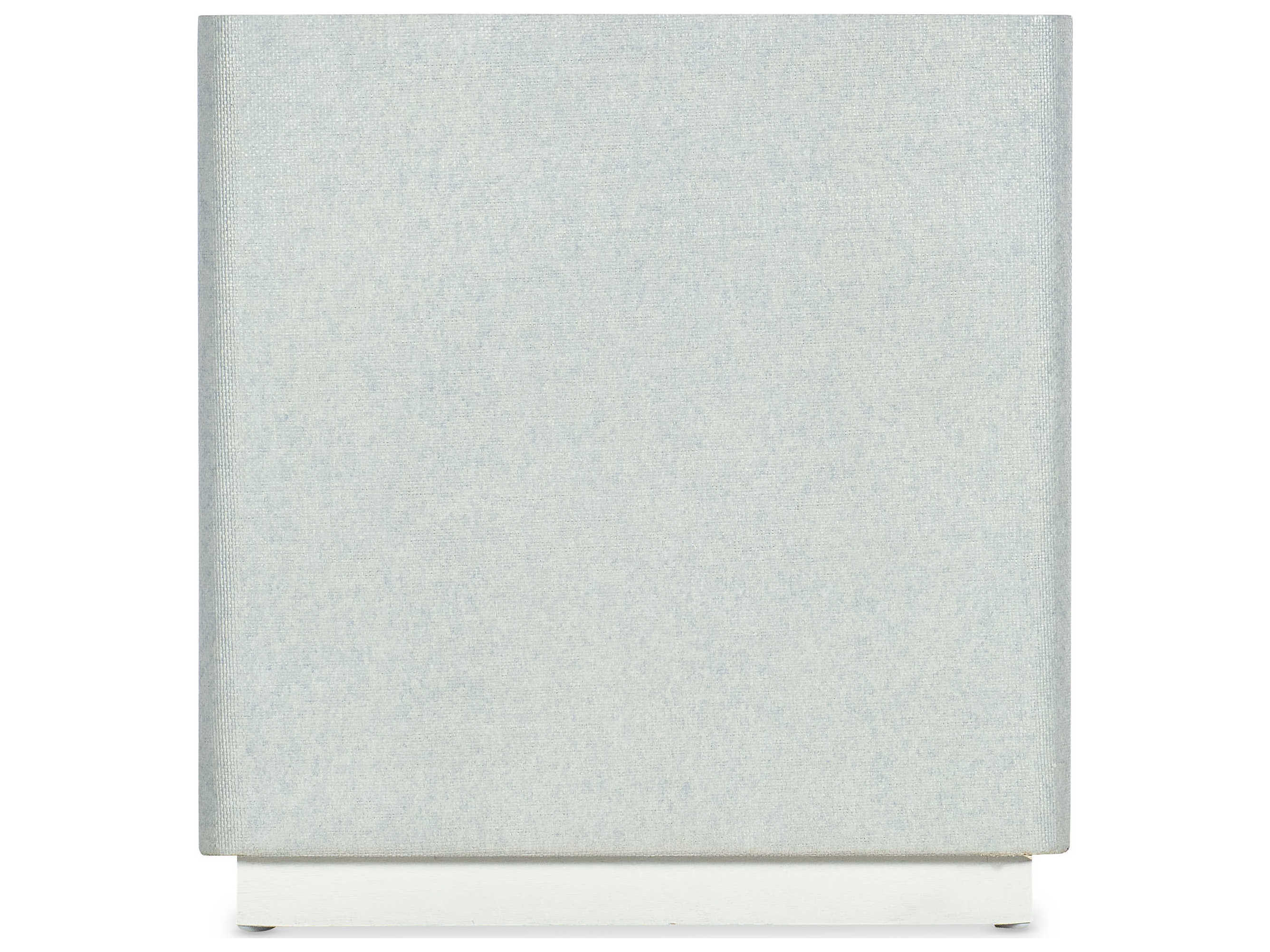 Hooker Furniture Melange Atlantis Square Glass Gray Creamy White End Table