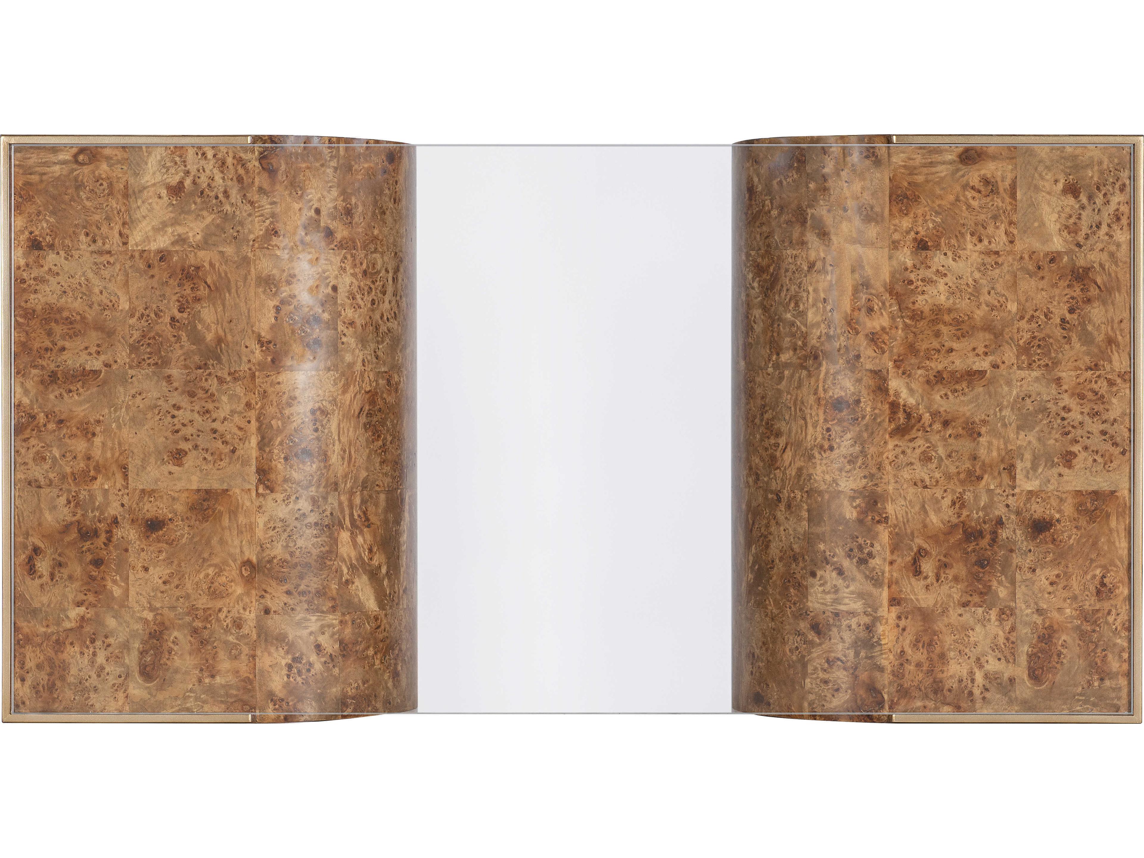 Hooker Furniture Melange Burlesque Rectangular Glass Wood Coffee Table