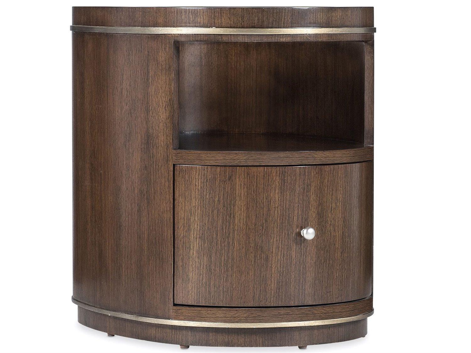 Hooker Furniture Melange Oval Glass End Table