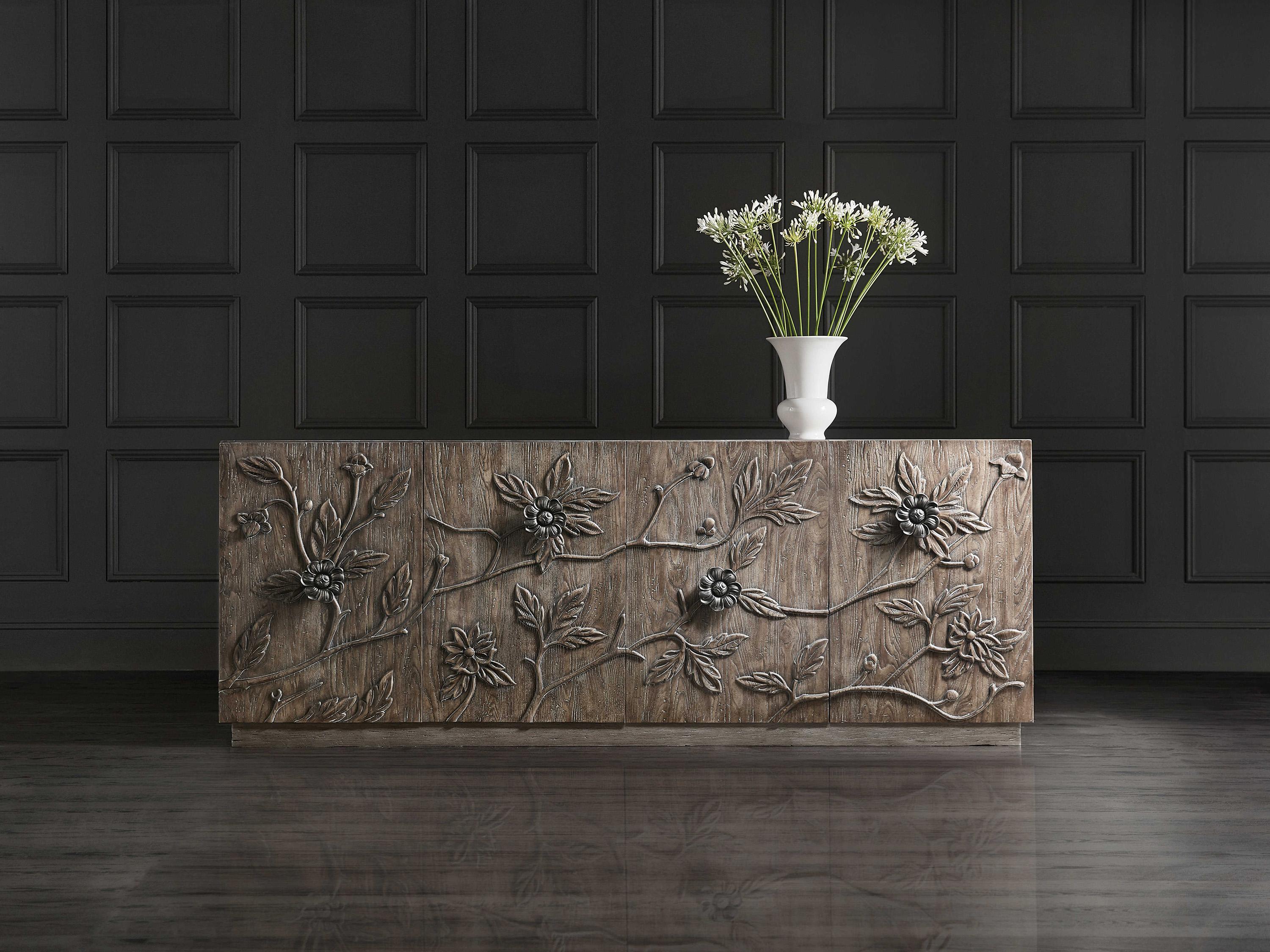 Hooker Furniture Melange Florence 90" Oak Wood Credenza Sideboard