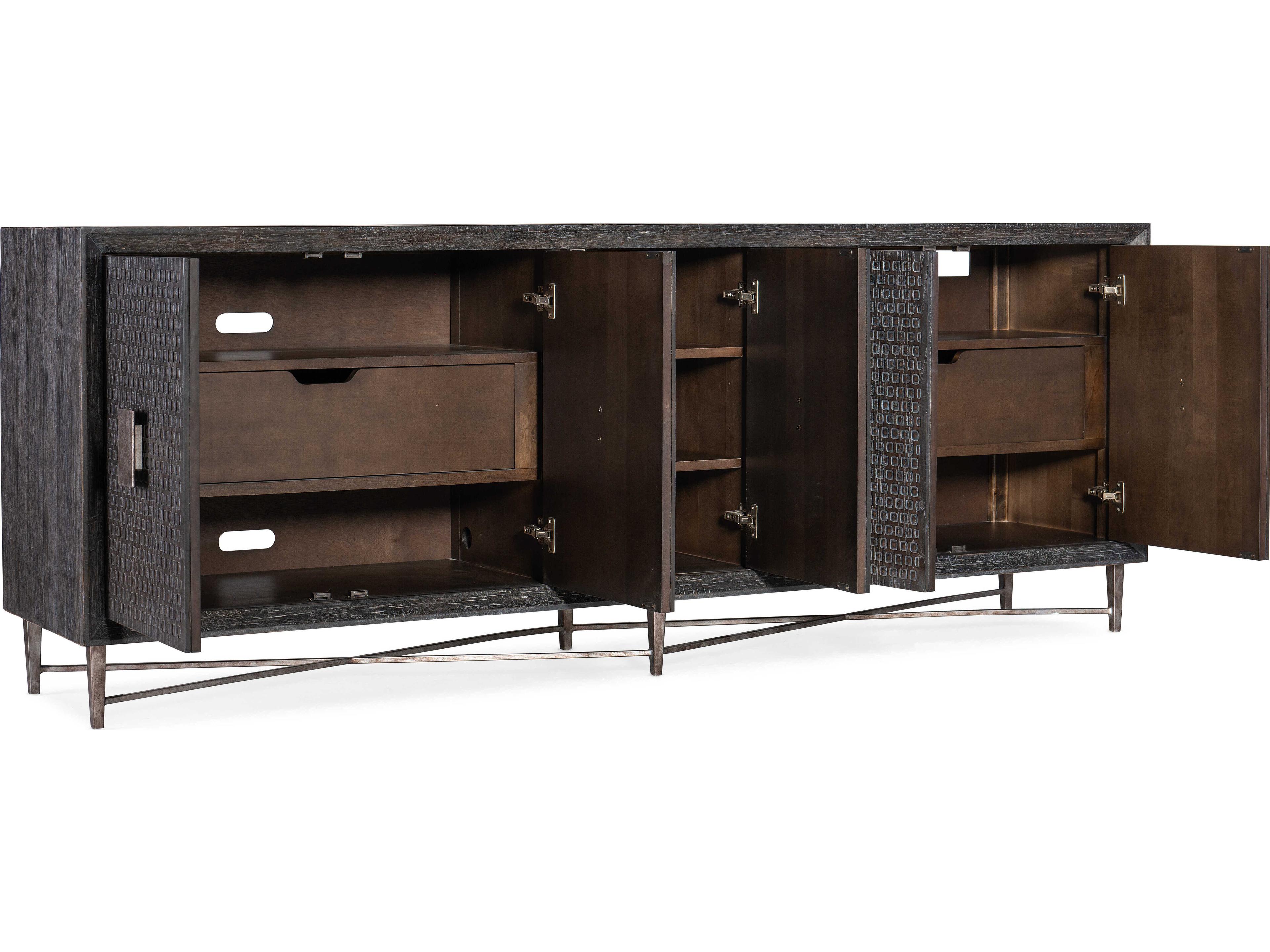 Hooker Furniture Melange 90" Oak Wood Dark Media Console