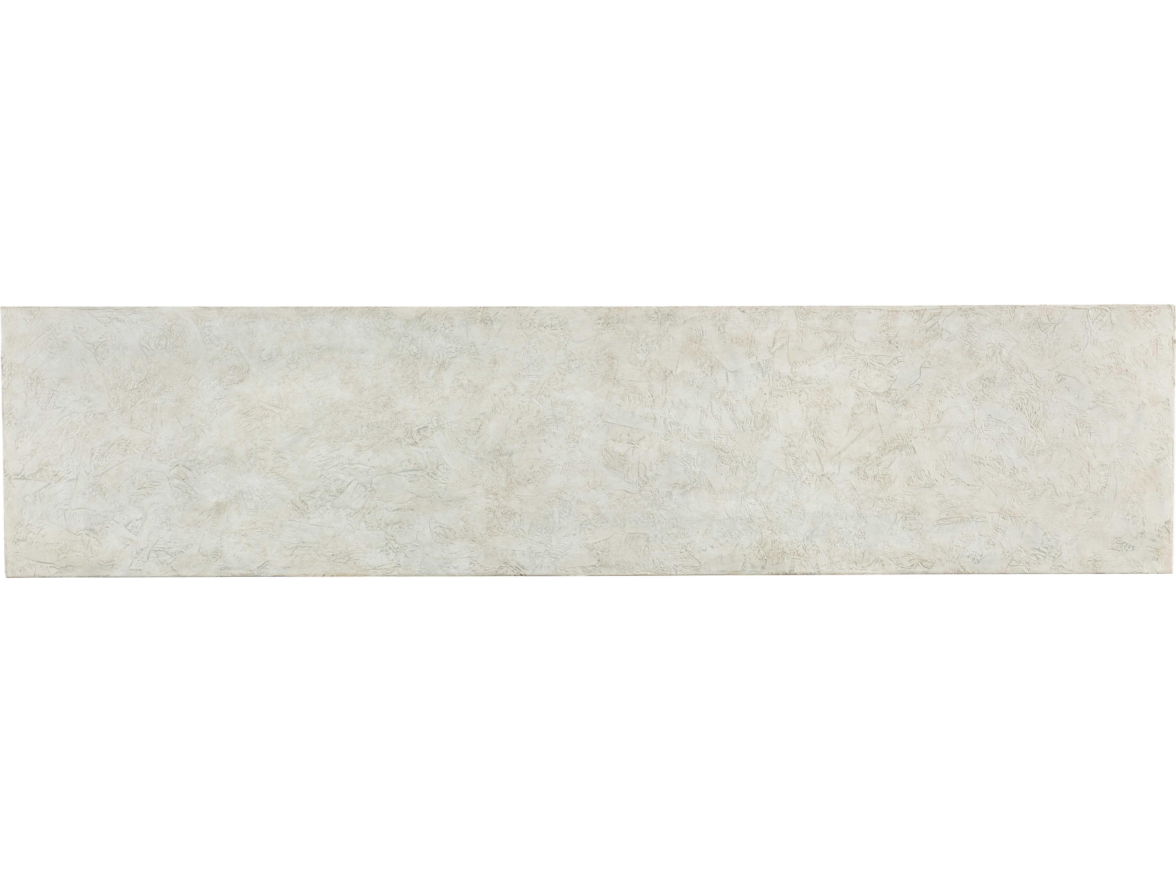 Hooker Furniture Melange Snaked Rectangular Resin Cream Console Table