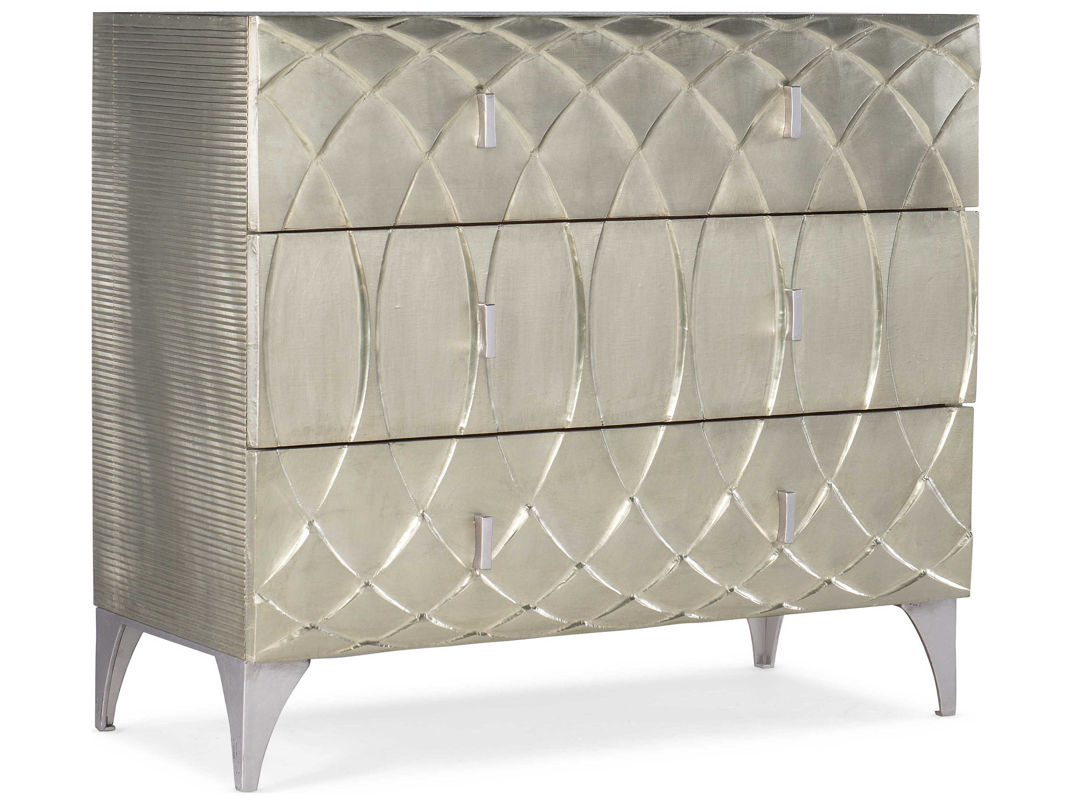 Hooker Furniture Melange 3-Drawers Silver Mango Wood Accent Chest