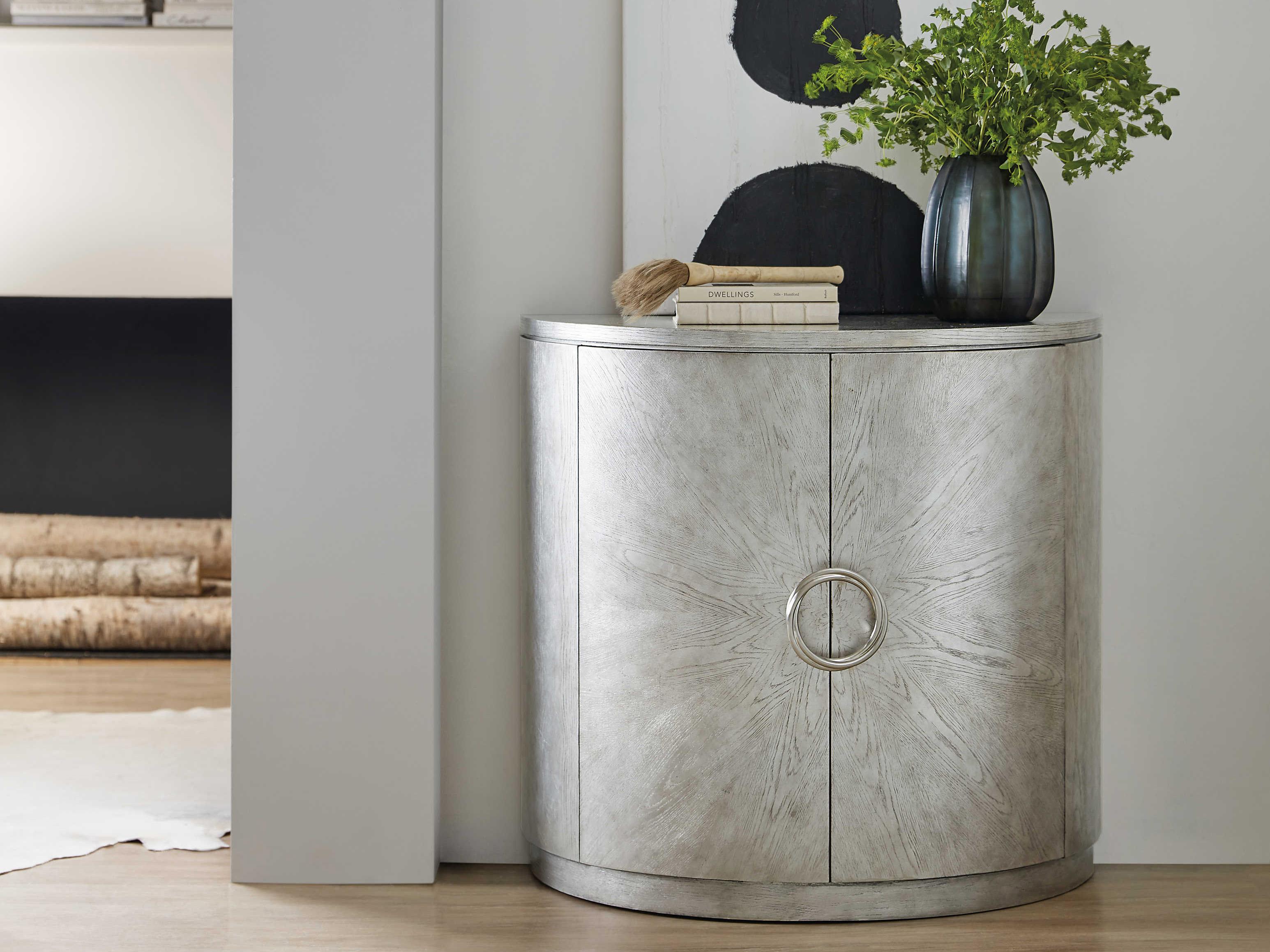 Hooker Furniture Melange Silver Oak Wood Accent Chest