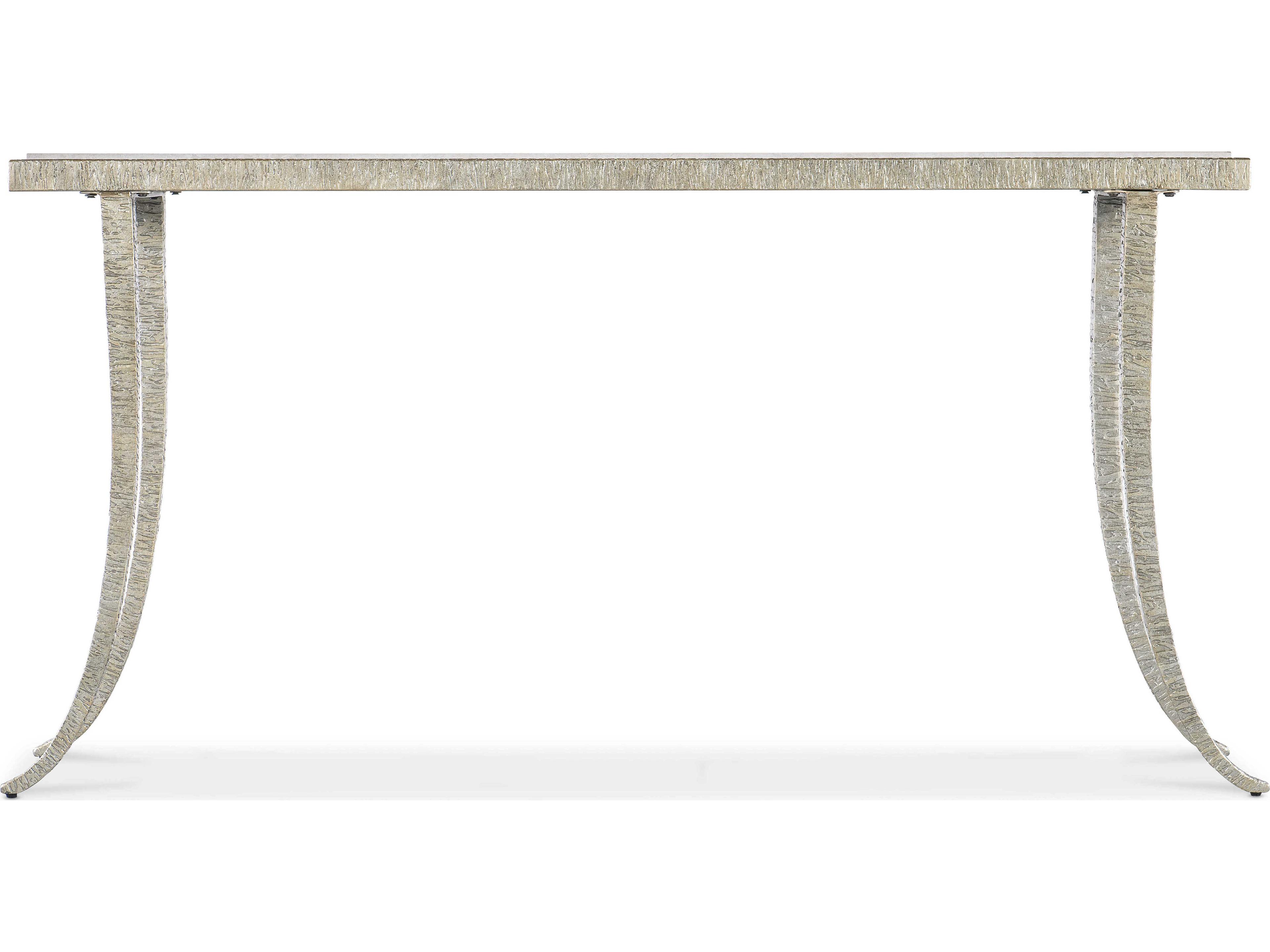 Hooker Furniture Melange Sabre Rectangular Marble Silver Console Table
