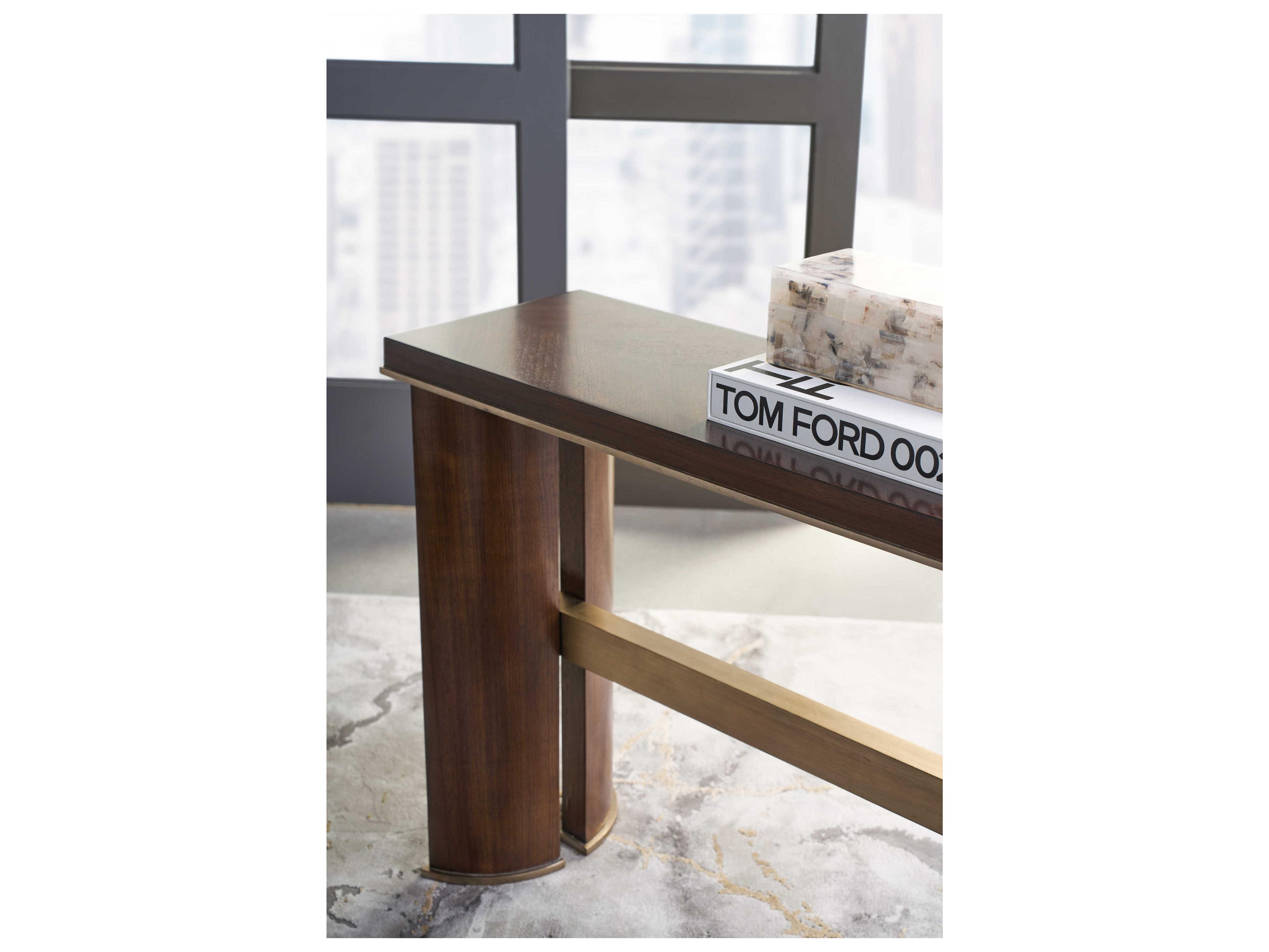 Hooker Furniture Melange Rectangular Wood Console Table