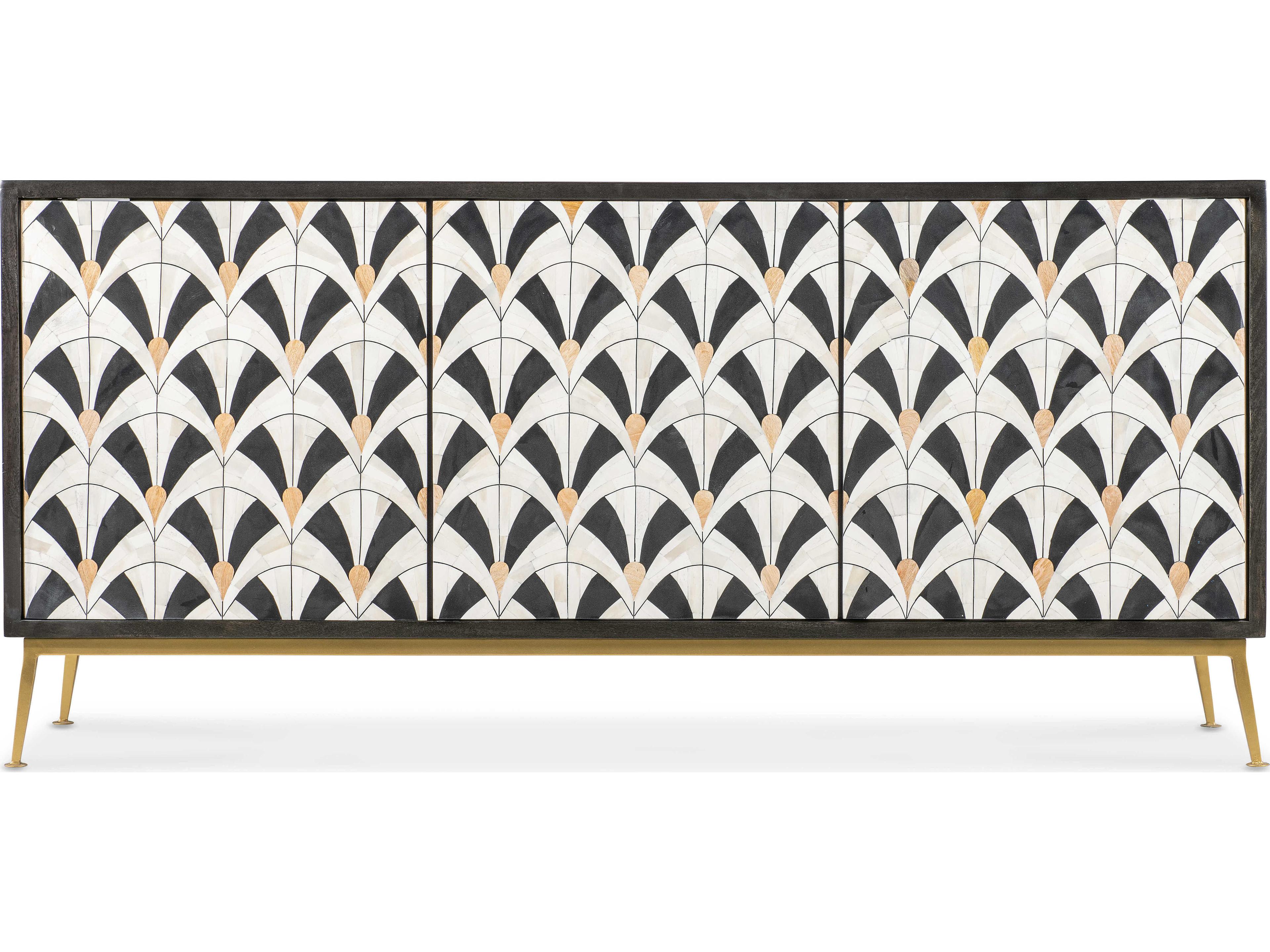 Hooker Furniture Melange Renee 69" Mango Black Wood Sideboard