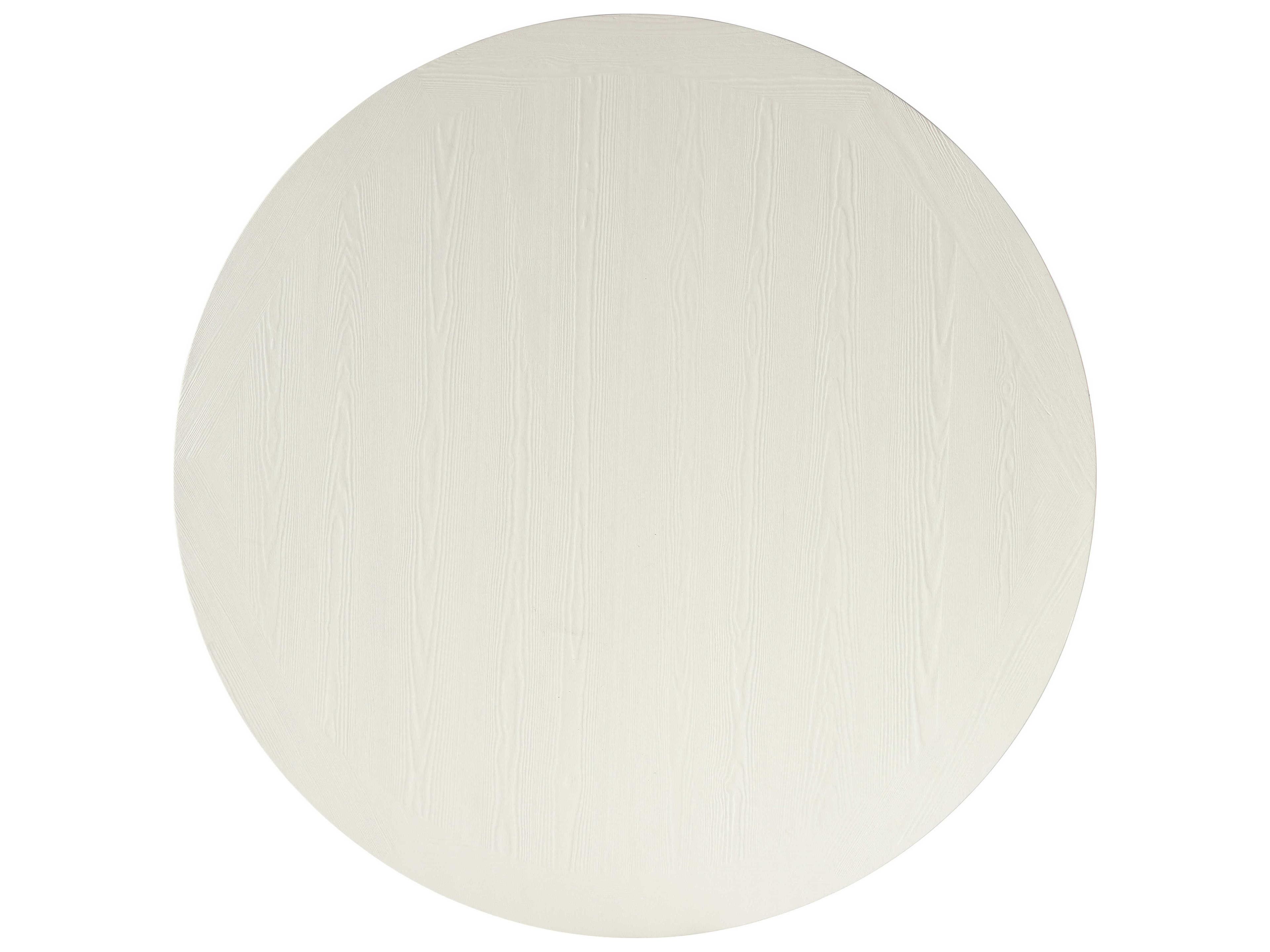 Hooker Furniture Serenity Laguna Round Wood Sandblast White Lagoon Dining Table