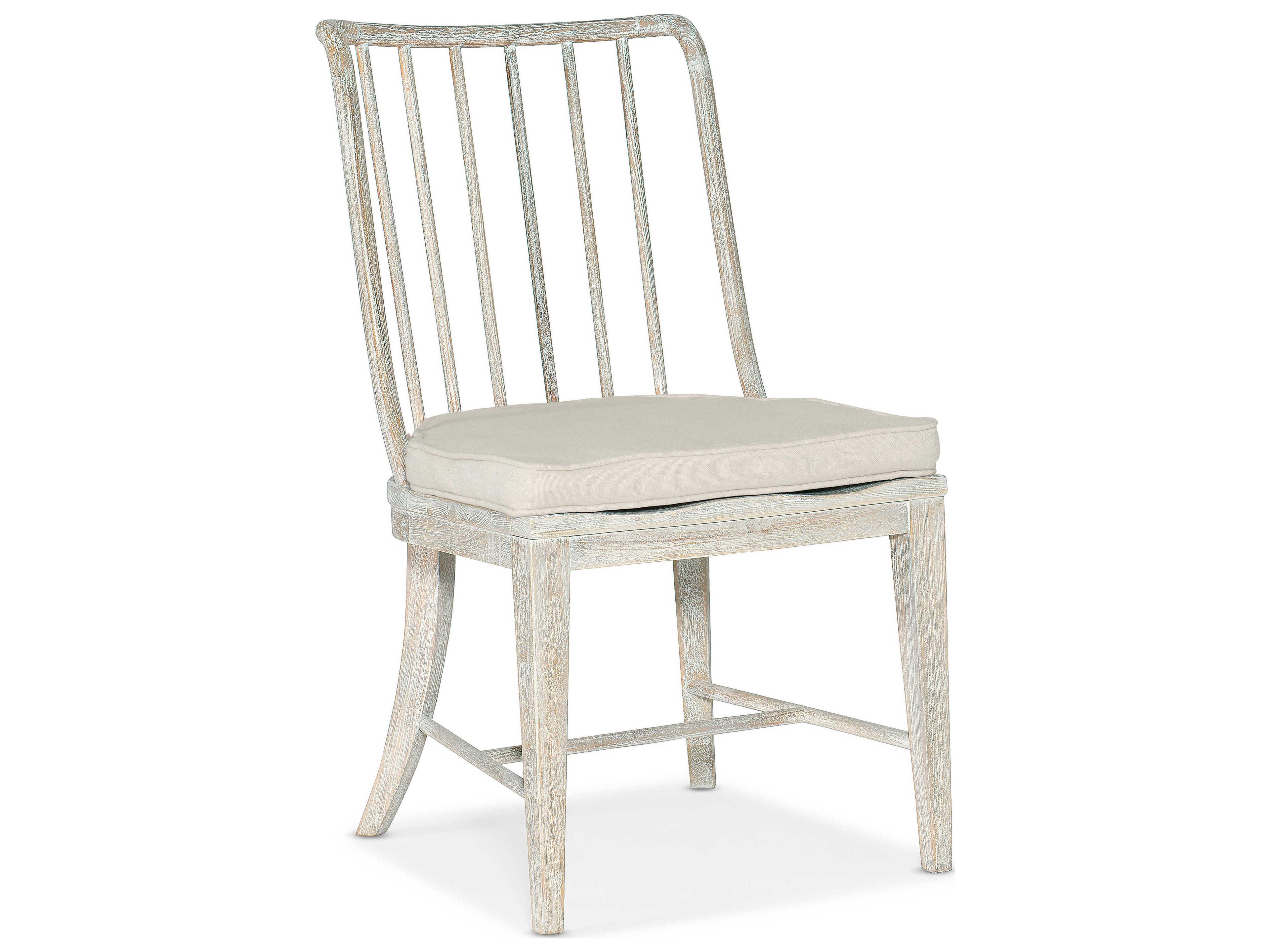 Hooker Furniture Serenity Beech Wood White Upholstered Side Dining Chair