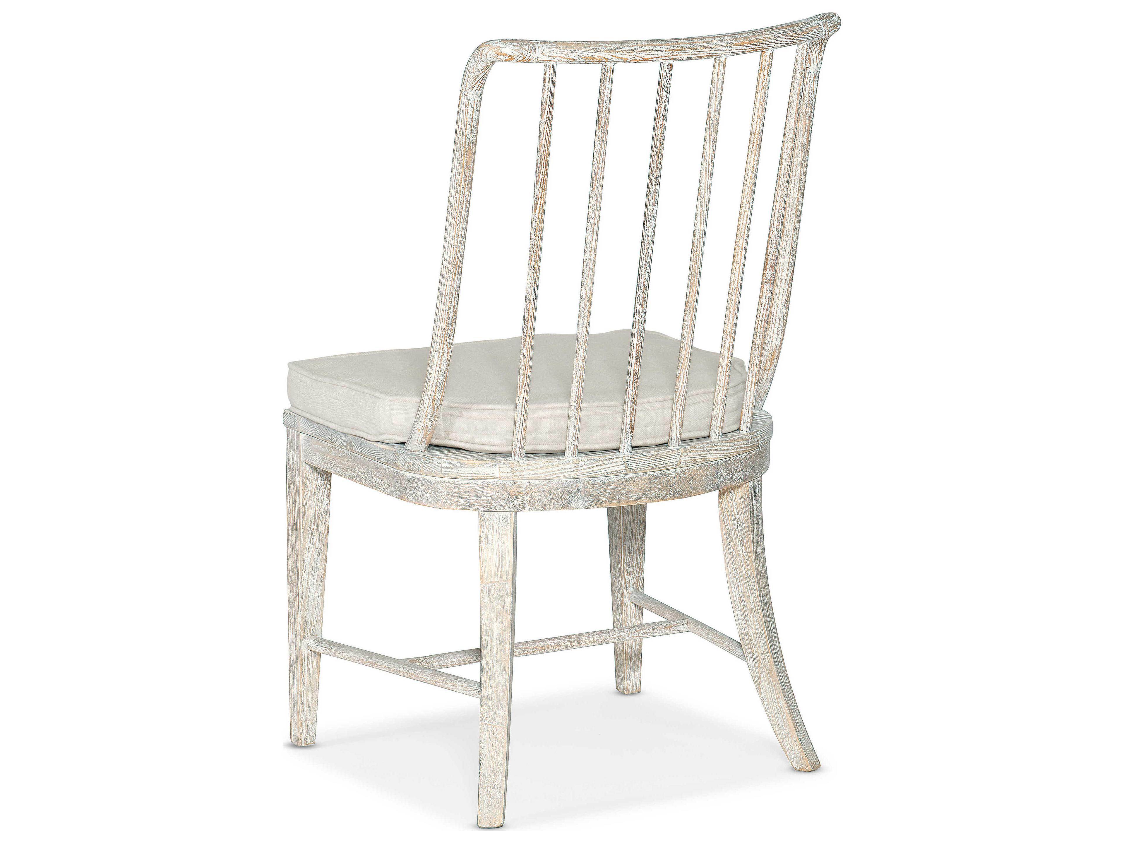 Hooker Furniture Serenity Beech Wood White Upholstered Side Dining Chair