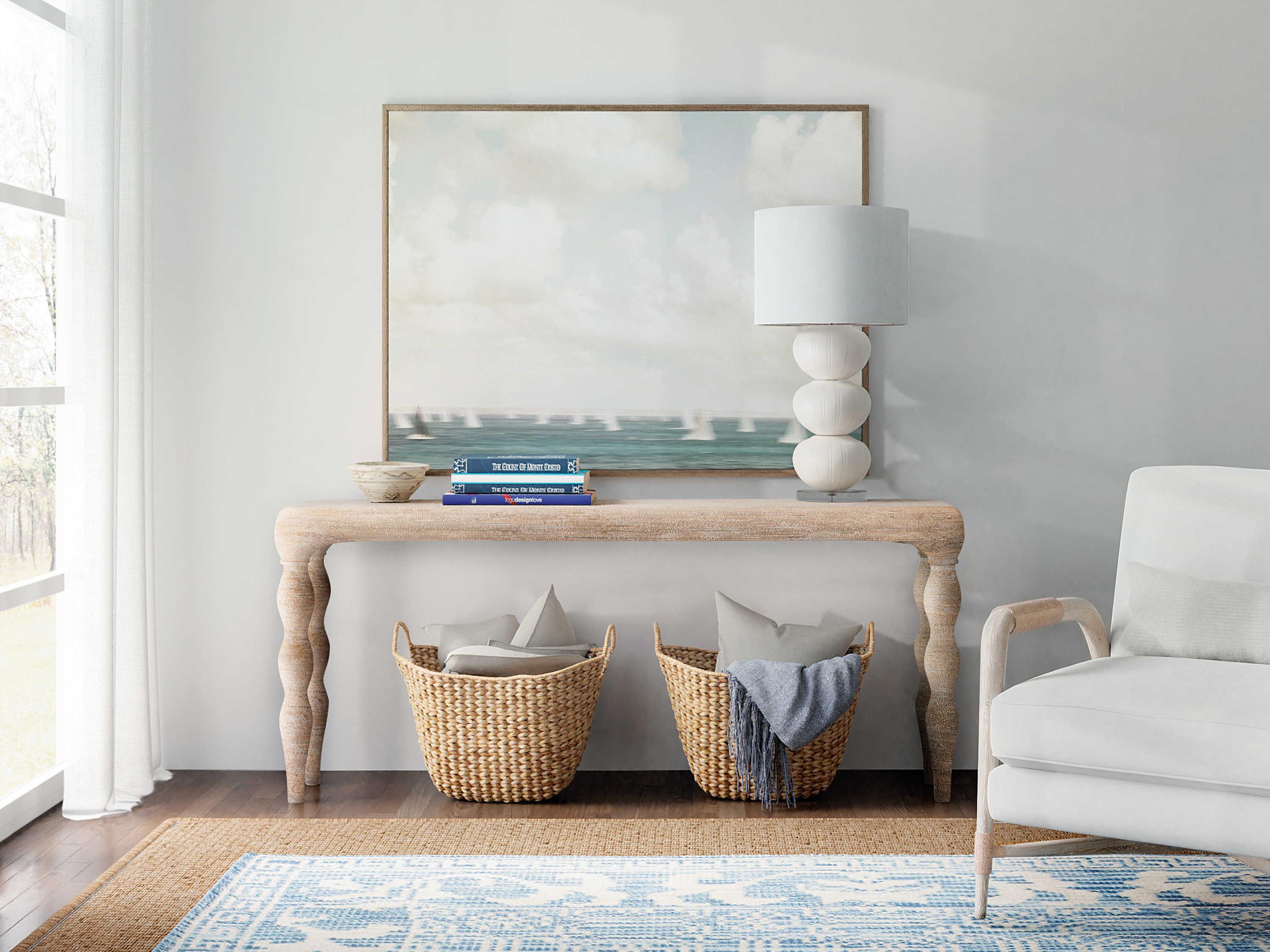 Hooker Furniture Serenity Bahari Rectangular Wood Brown Console Table