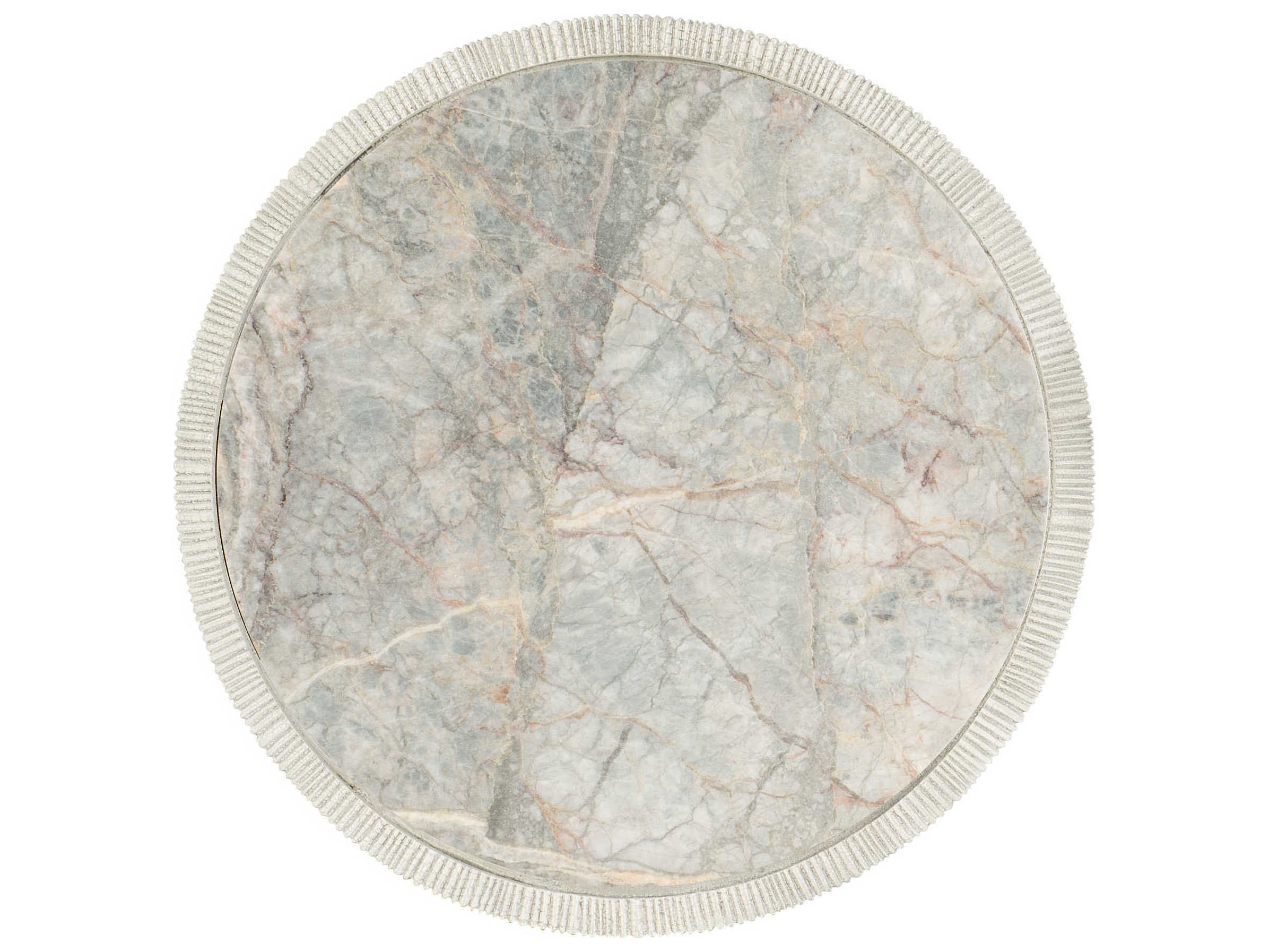 Hooker Furniture Serenity Round Marble Gray End Table