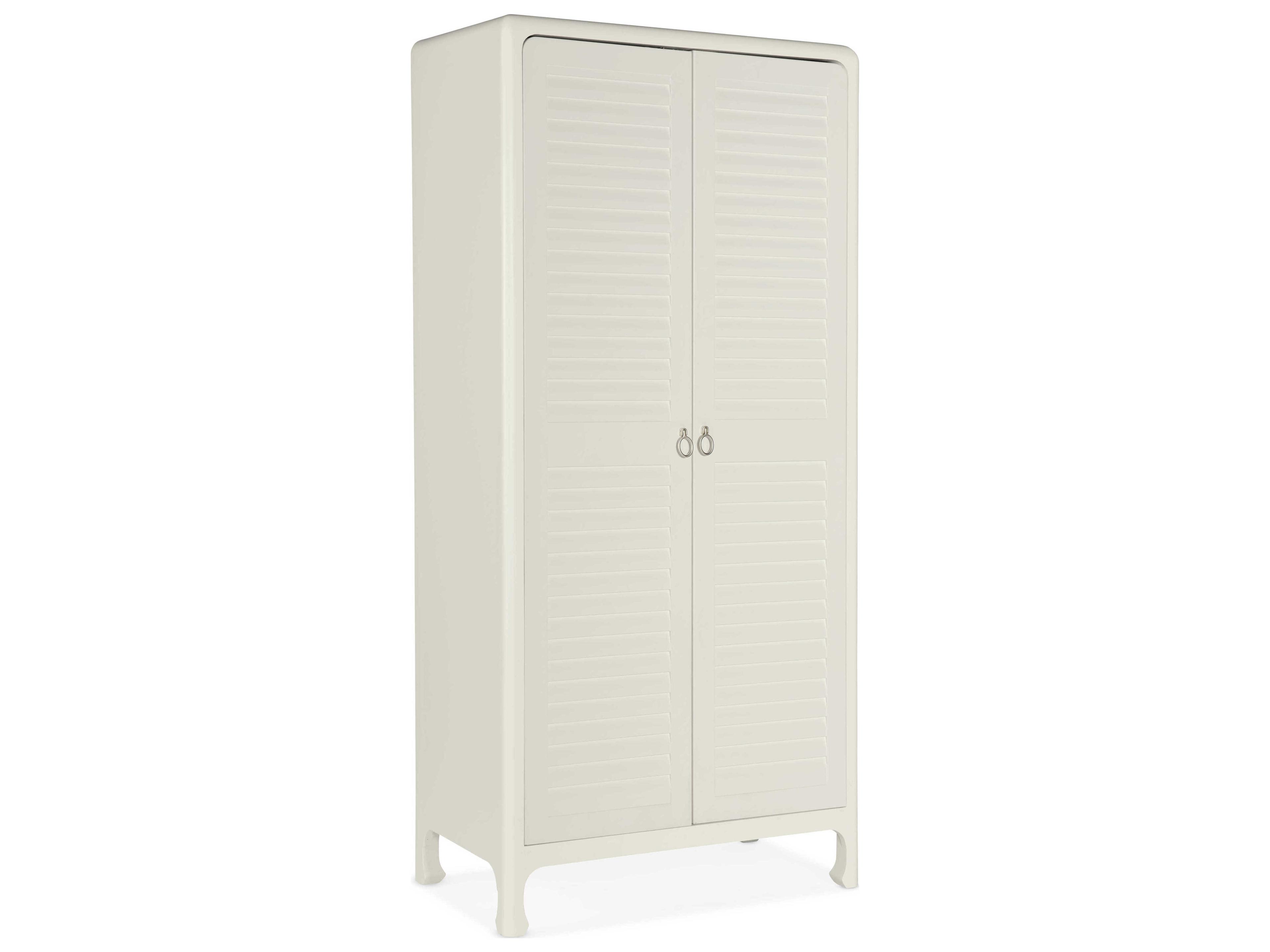 Luxecor Heritage White Maple Wood Wardrobe Armoire