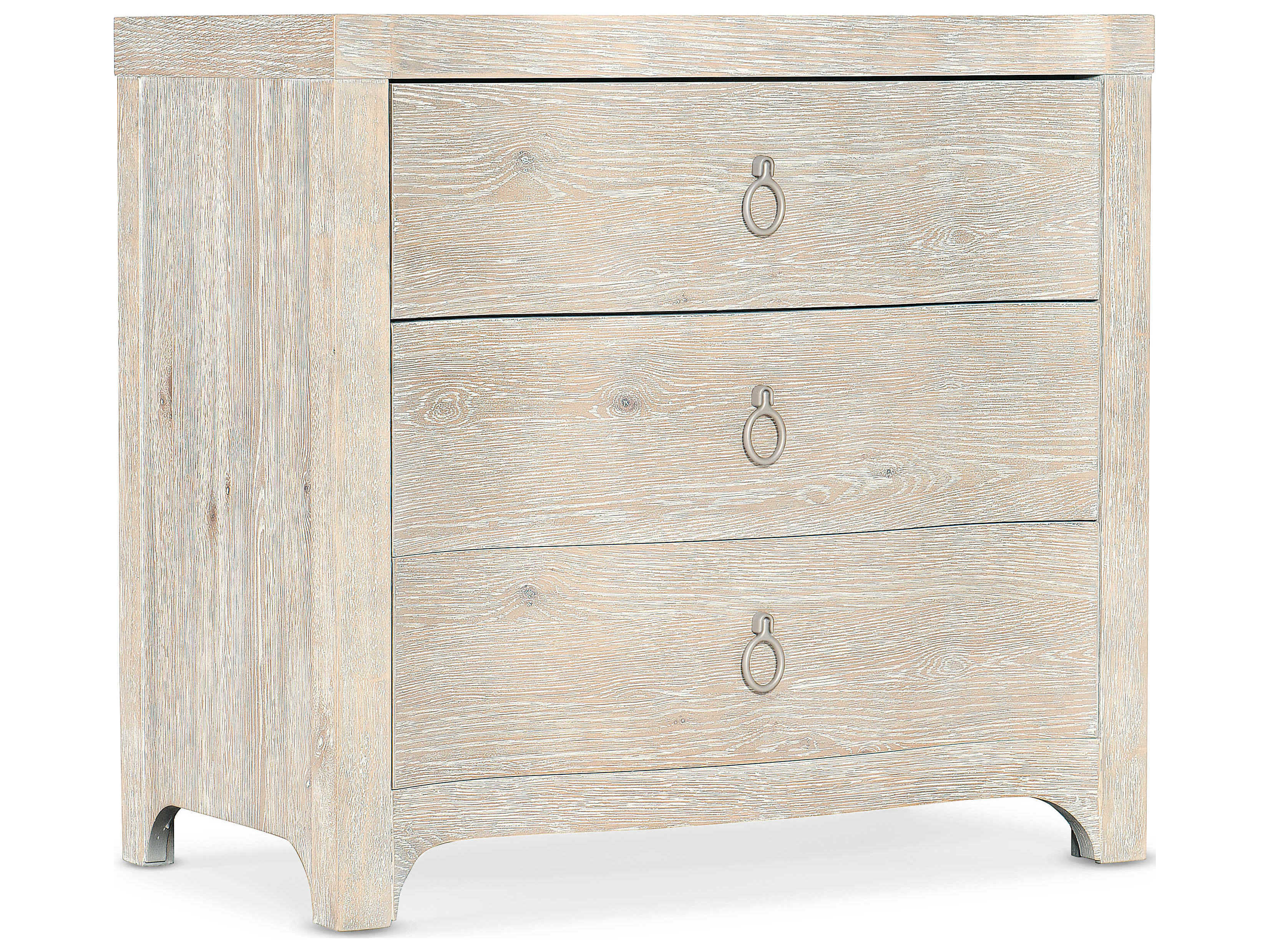 Luxecor Heritage Antigua 3-Drawers White Oak Wood Nightstand